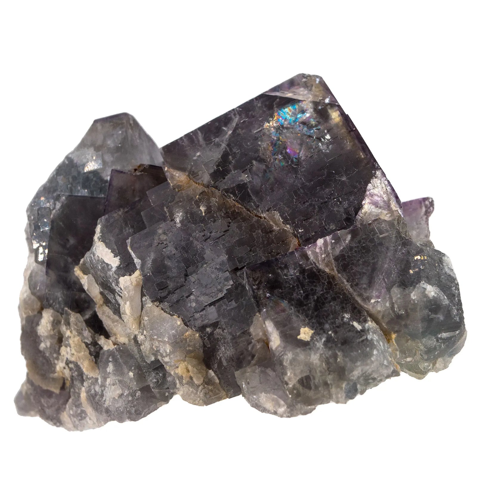 Fluorite bleue cristal brut - Avellan, France