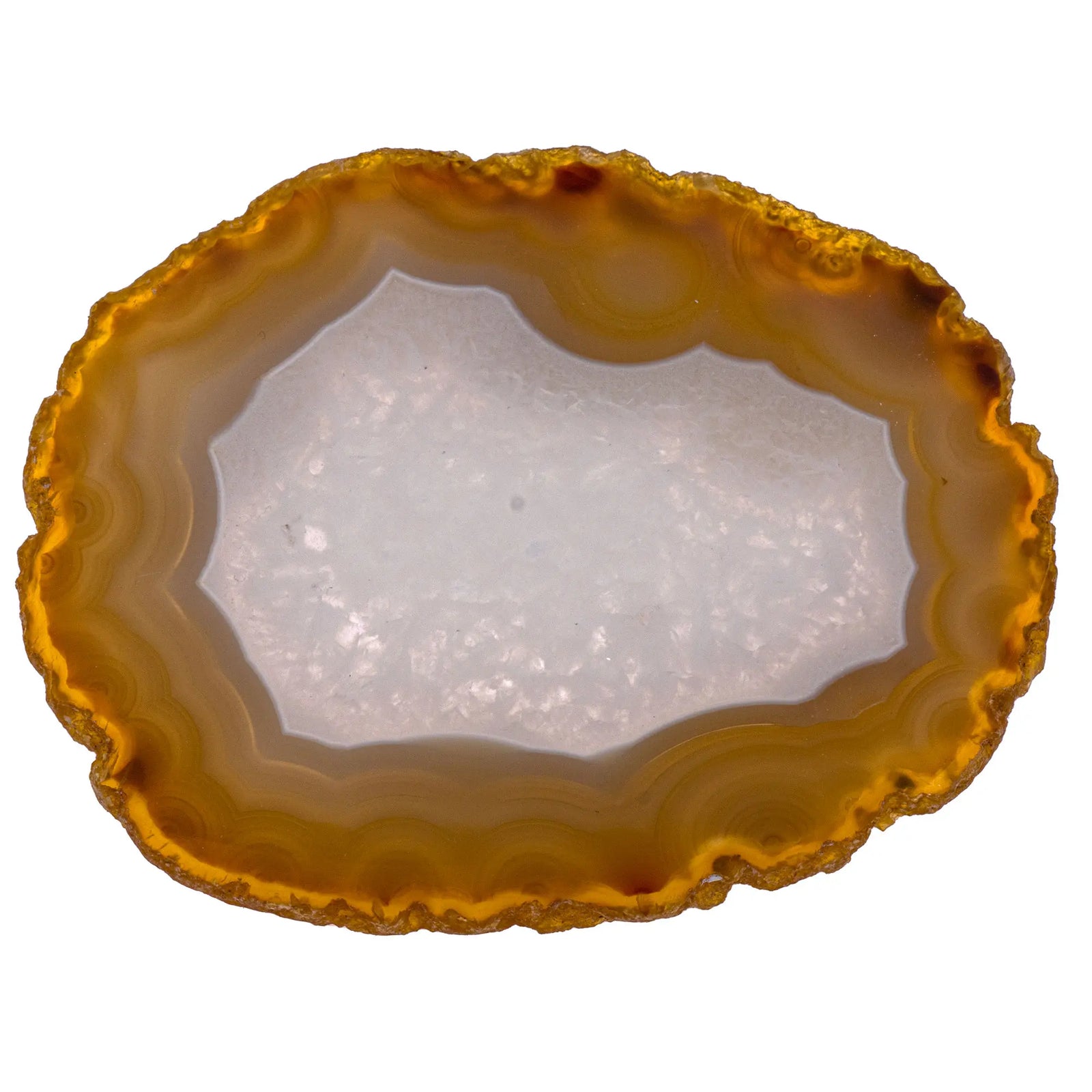 Agate tranche - pierre polie - 9 à 10 cm - Brésil - agate-tranche-polie-bresil-aga1 - CRISTAL SOURCES