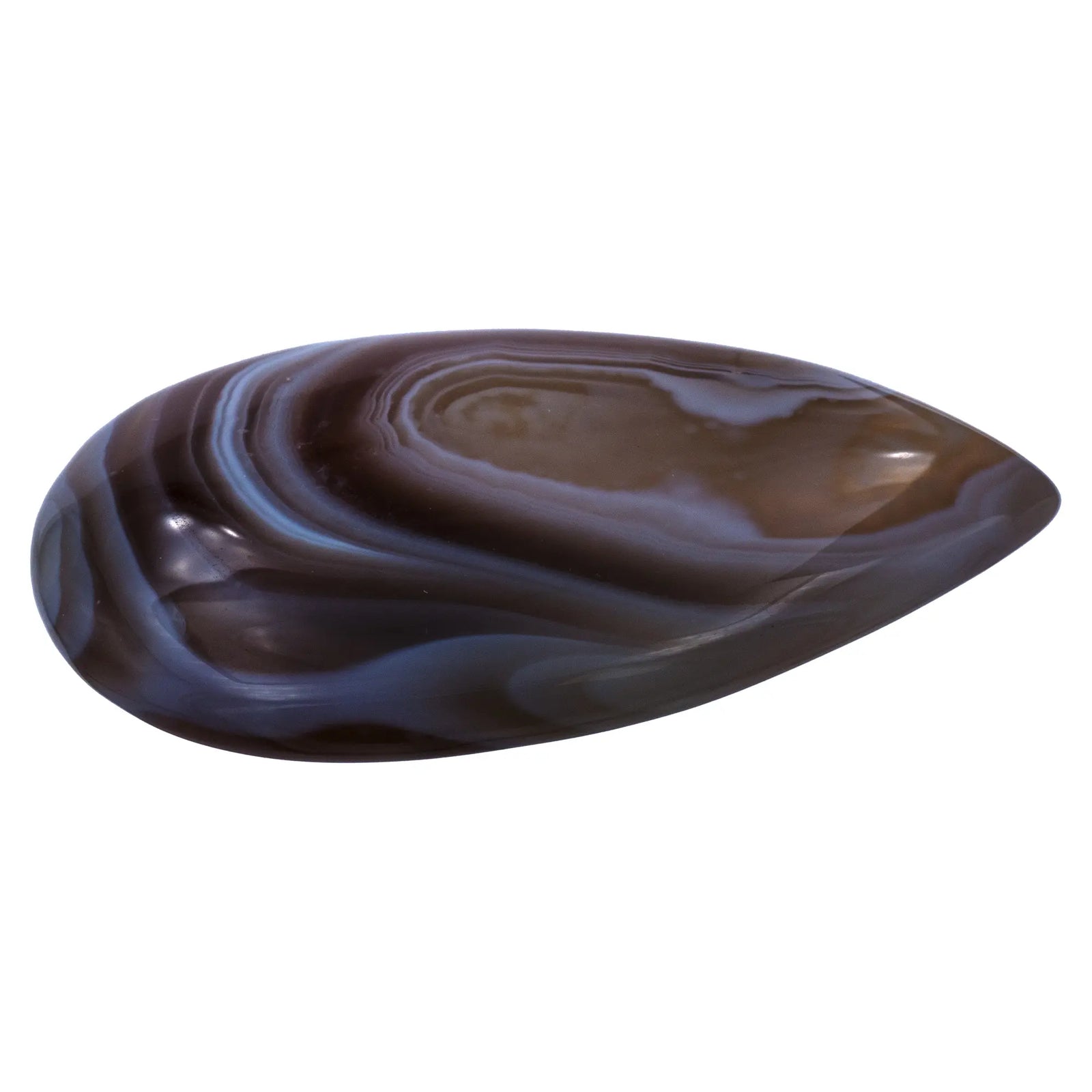 Cabochon - Agate - goutte - 3.5 à 4cm - agate-cabochon-poli-botswana-aga10 - CRISTAL SOURCES