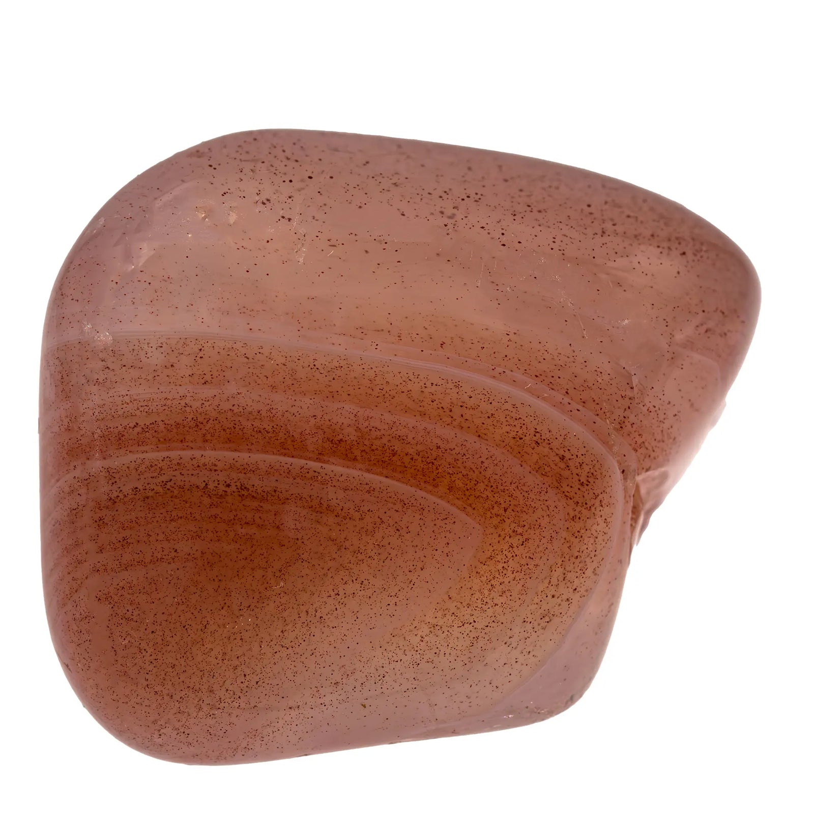 Pierre roulée - Agate rose-orange - Botswana - 2 à 3cm - agate-rose-orange-roulee-agapr3 - CRISTAL SOURCES