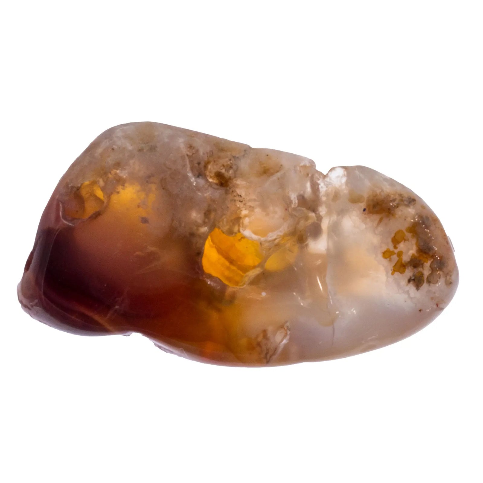 Pierre roulée Agate de feu - Mexique - 2 à 3cm - agate-de-feu-roulee-agfpr1 - CRISTAL SOURCES