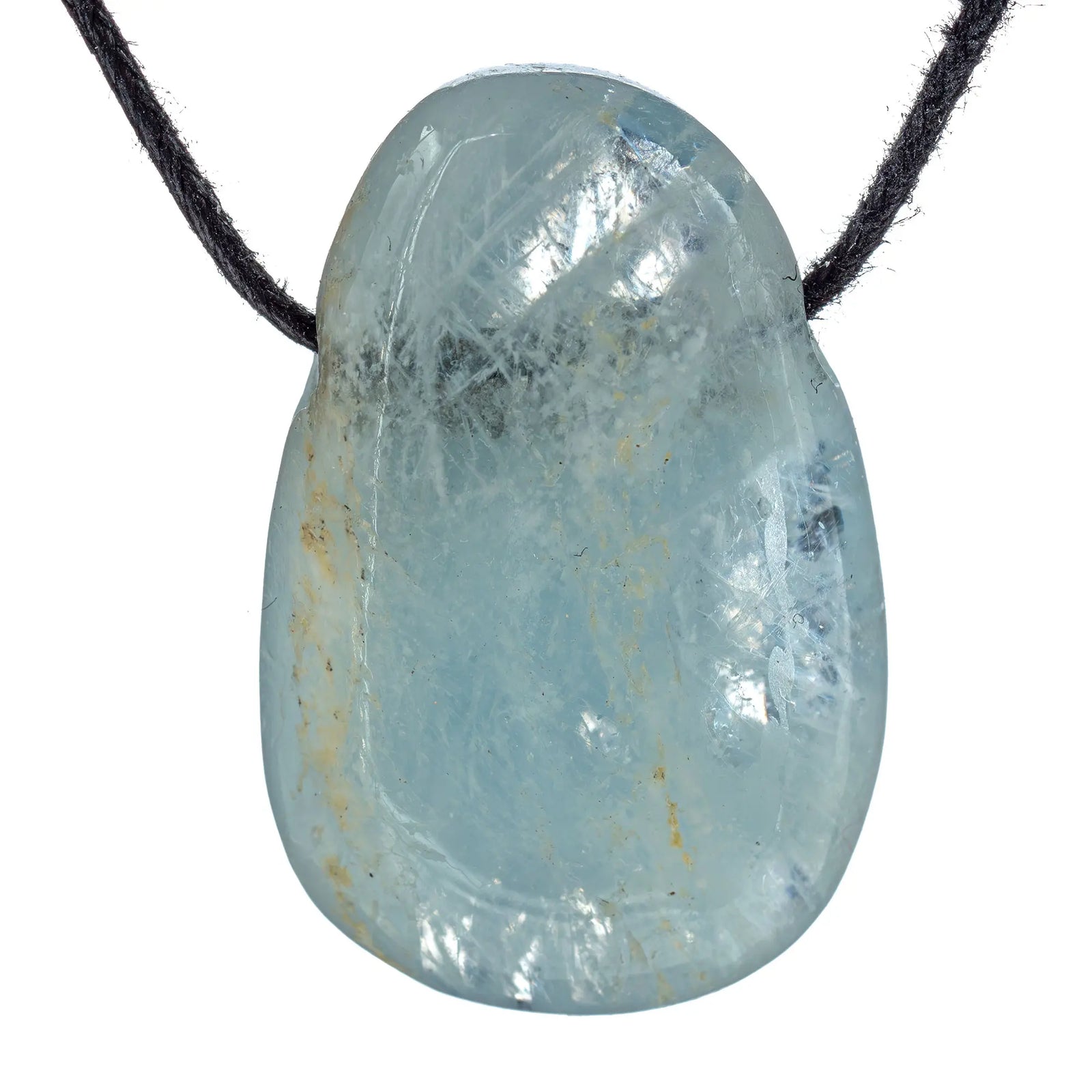 Pendentif Aigue-marine - pierre percée - pendentif-aigue-marine-percee-aigpc0 - CRISTAL SOURCES