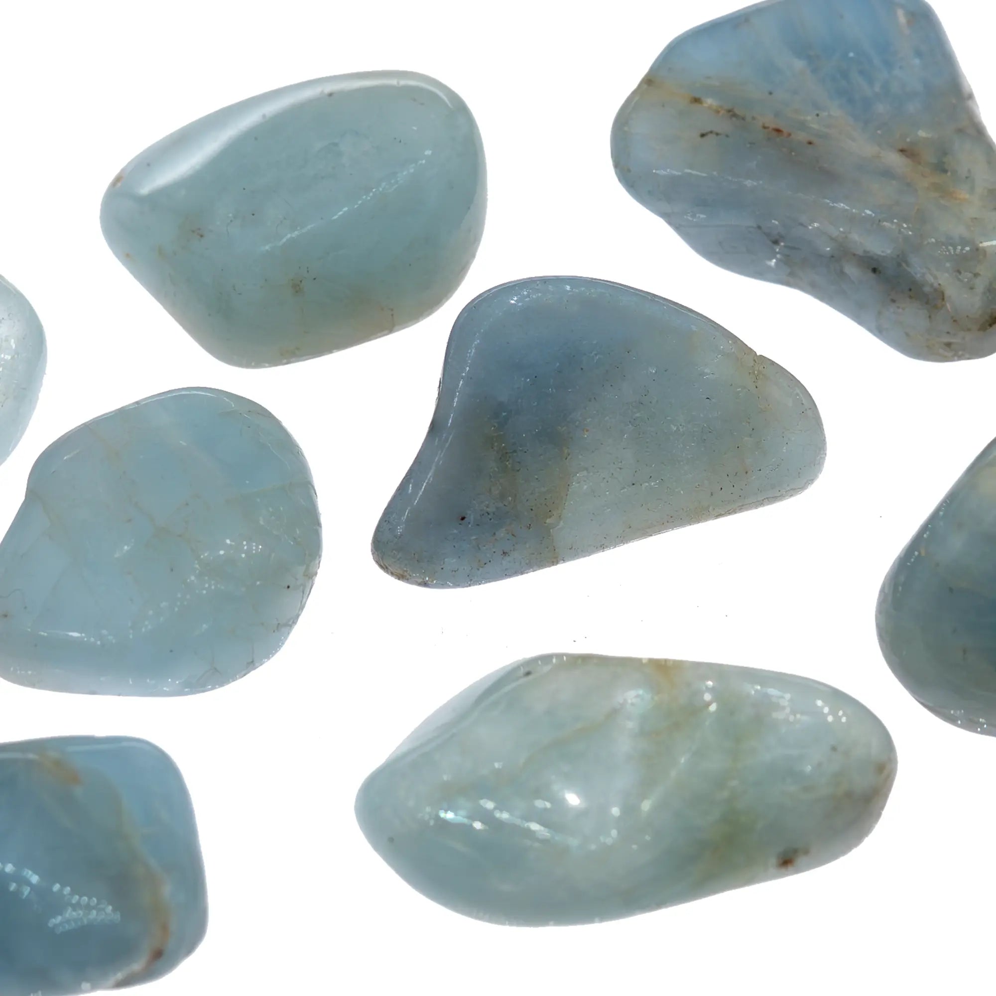 Pierre roulée - Aigue-marine - Brésil - 2 à 3 cm - aigue-marine-roulee-aigpr0 - CRISTAL SOURCES