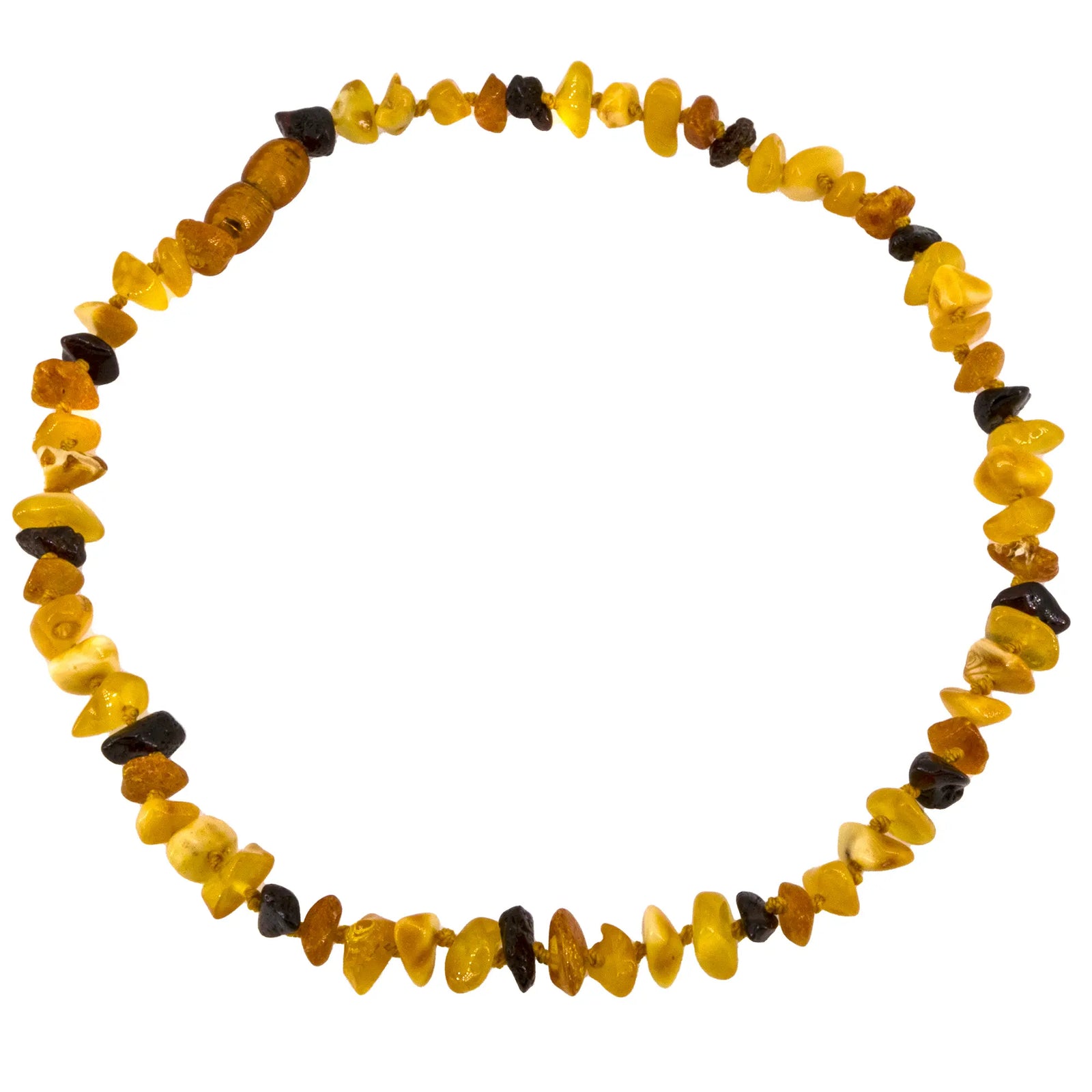 Collier bébé Ambre multicolore poli - collier-bebe-ambre-multicolore-poli-ambpd2 - CRISTAL SOURCES