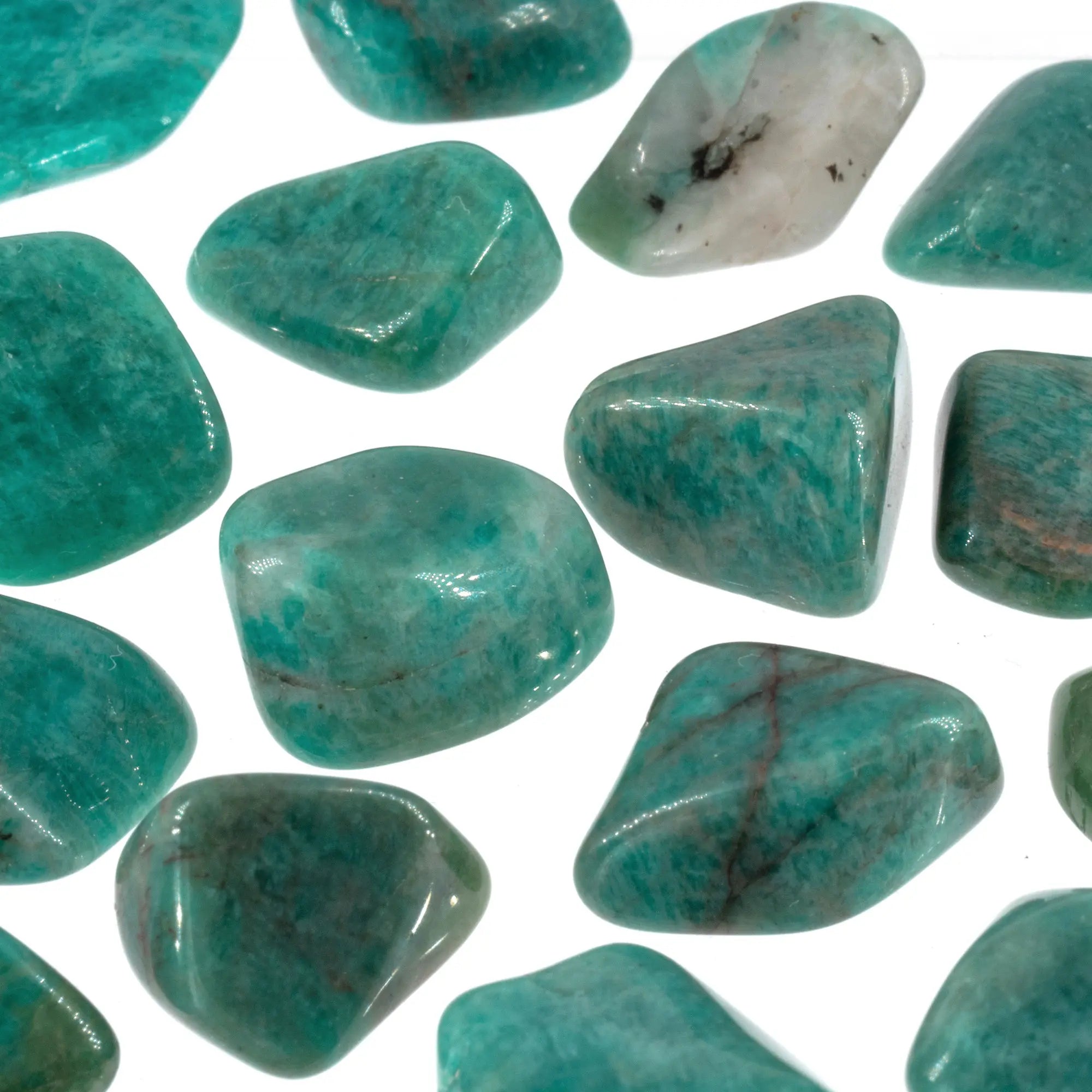 Pierre Amazonite roulée - Namibie - 1.5 à 2 cm - amazonite-roulee-amzpr3 - CRISTAL SOURCES