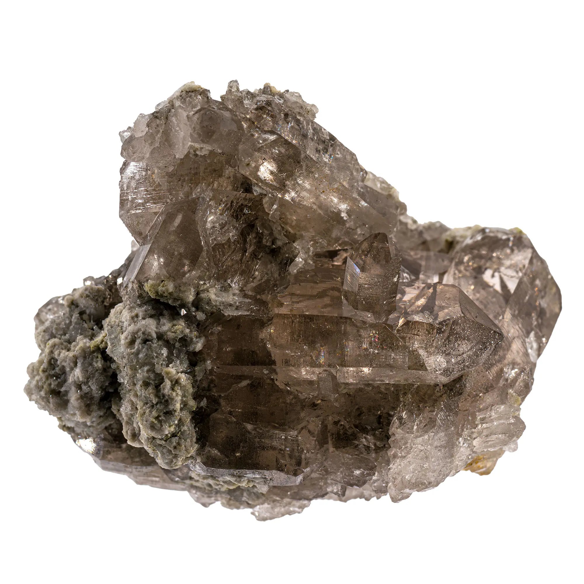 Quartz fumé - cristaux - Mont Blanc - quartz-fume-brute-mont-blanc-france-aqf8 - CRISTAL SOURCES