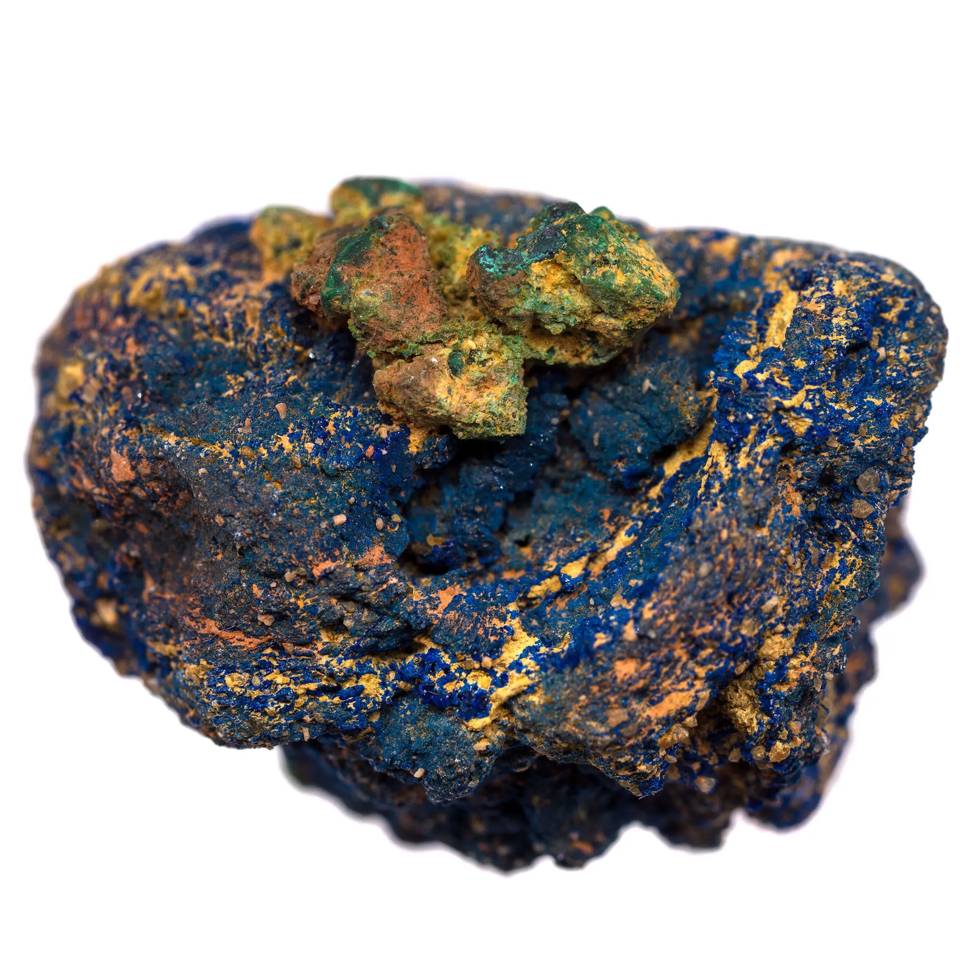 Azurite - cuprite - nodul brut - Chessy les Mines - azurite-collection-chessy-france-azu16 - CRISTAL SOURCES