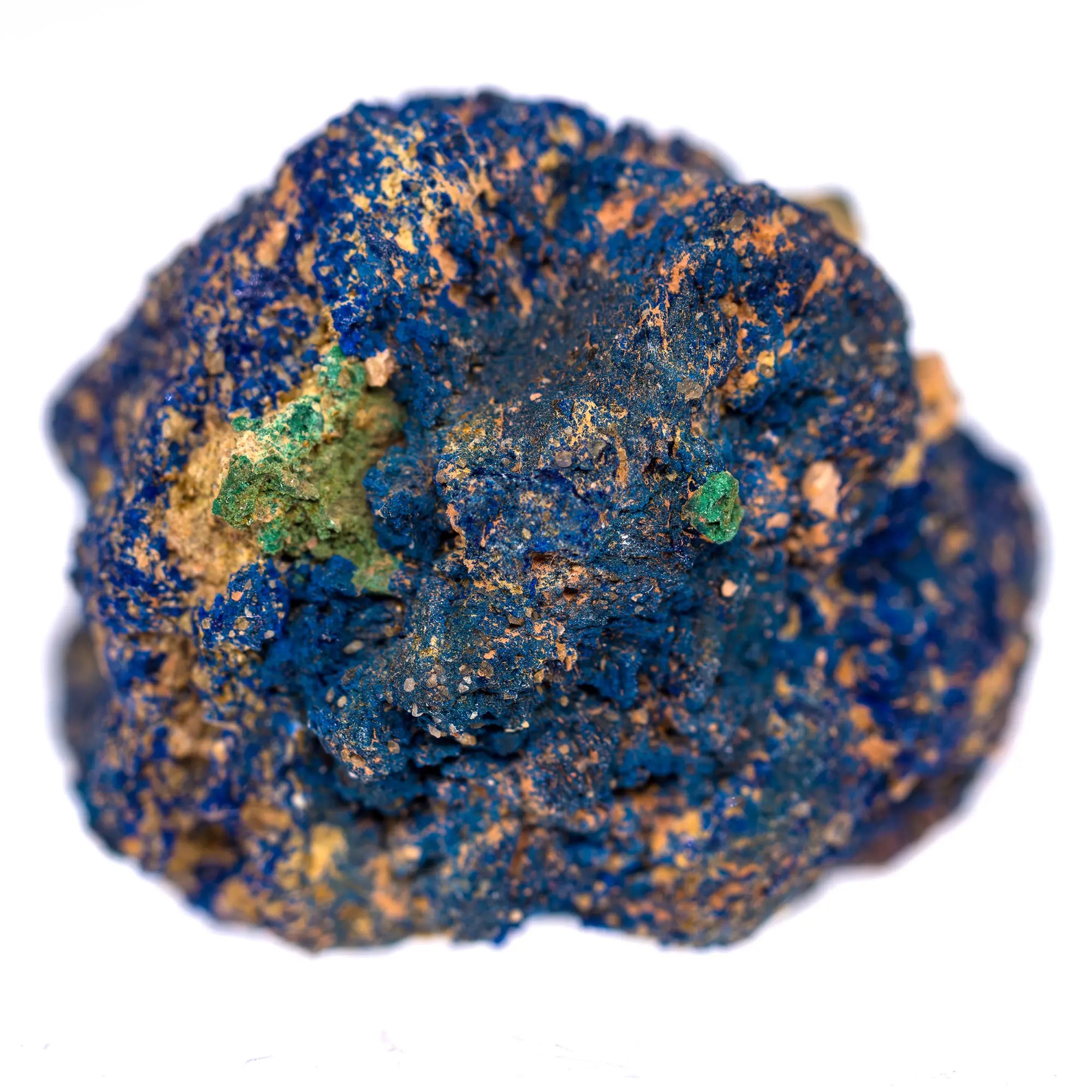 Azurite - cuprite - nodul brut - Chessy les Mines - azurite-collection-chessy-france-azu16 - CRISTAL SOURCES