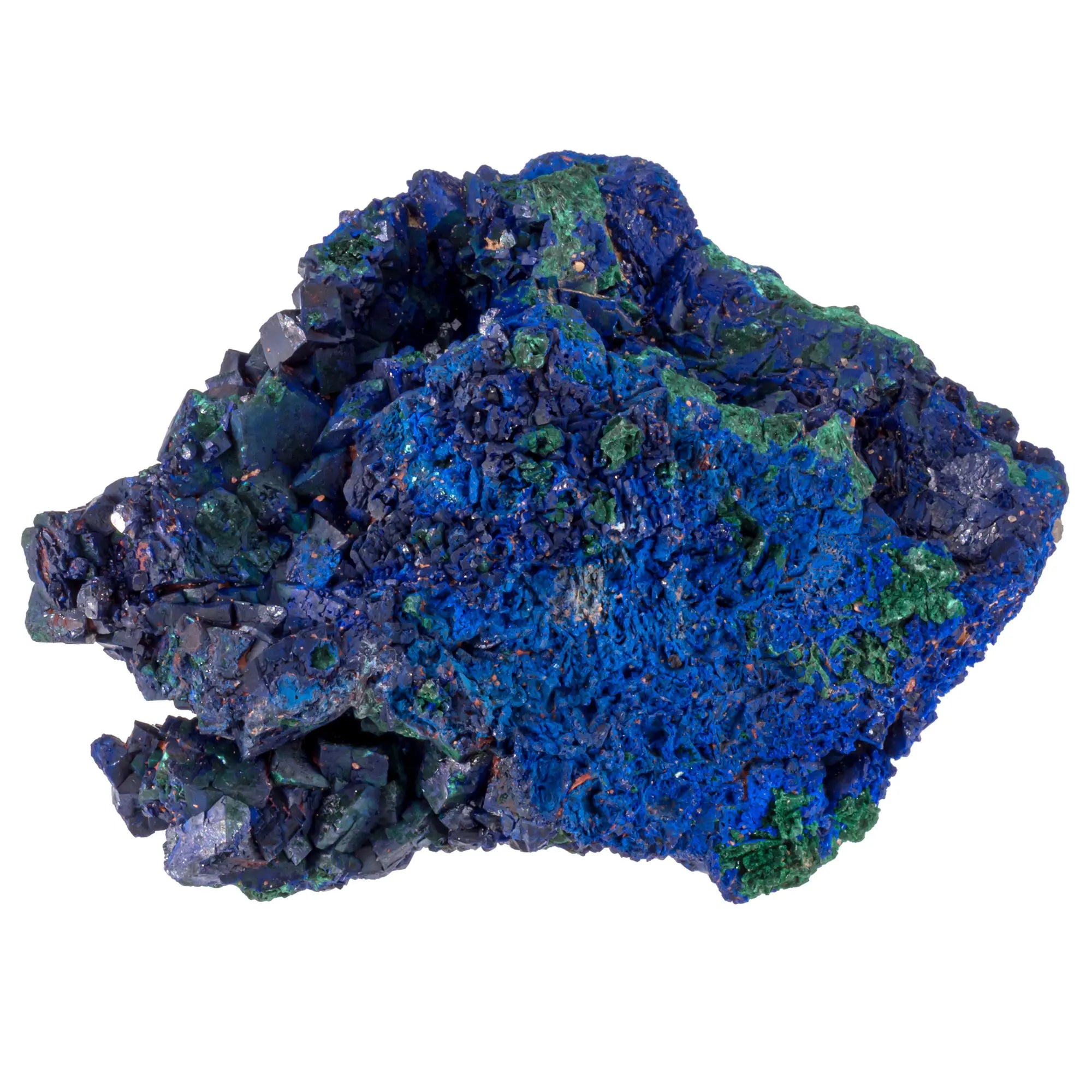 Azurite cristaux avec Malachite - Chessy, France - CRISTAL SOURCES
