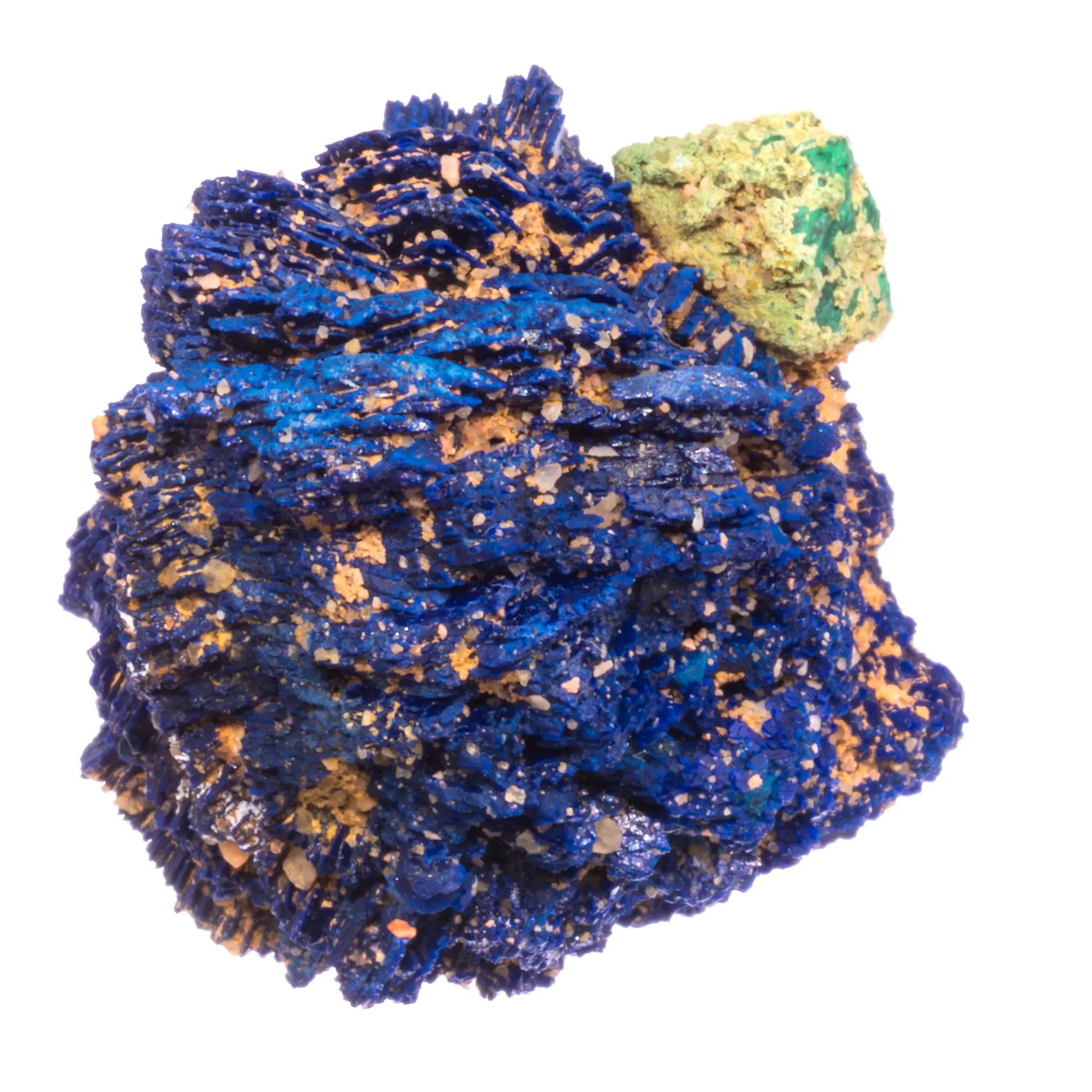 Azurite - Cuprite - nodule brute - Chessy les Mines - collection - azurite-cuprite-chessy-azu3 - CRISTAL SOURCES
