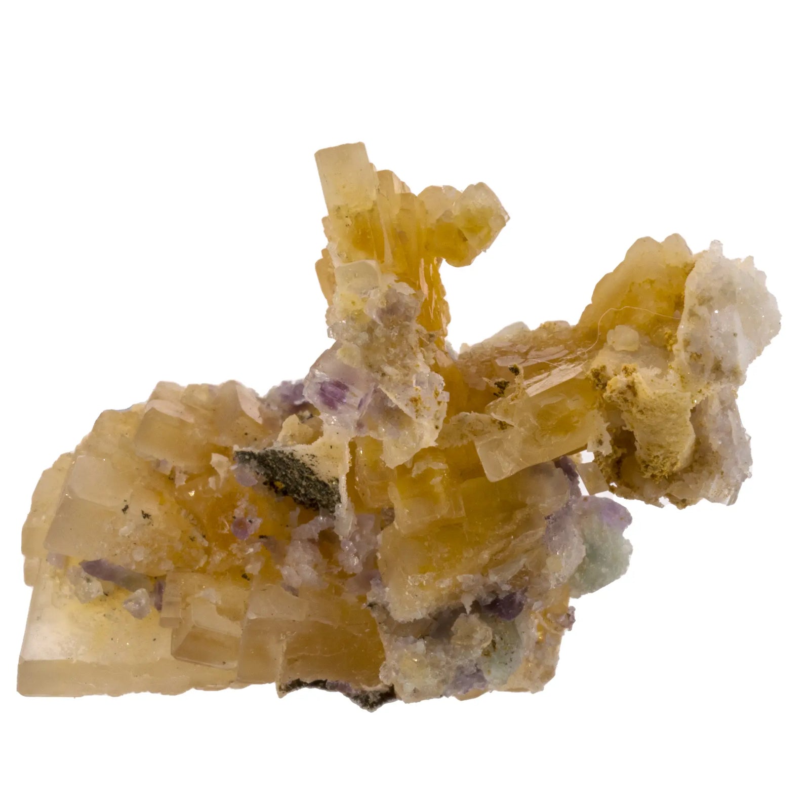 Baryte jaune cristaux bruts - Marsanges, France - baryte-jaune-cristaux-bruts-marsange-france-bar10 - CRISTAL SOURCES
