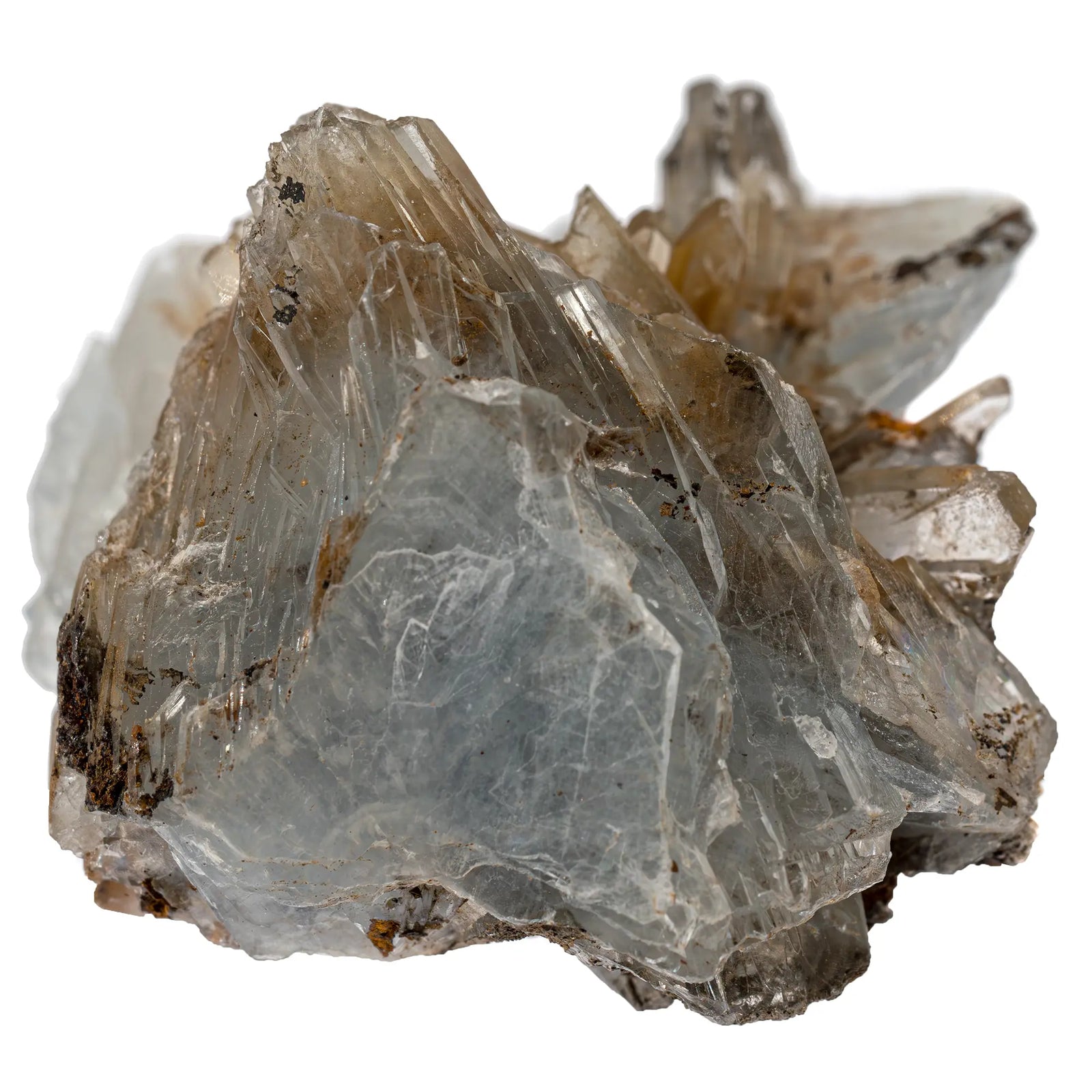 Pierre Baryte bleue cristaux bruts - Maroc - baryte-bleue-limonite-maroc-barb1 - CRISTAL SOURCES