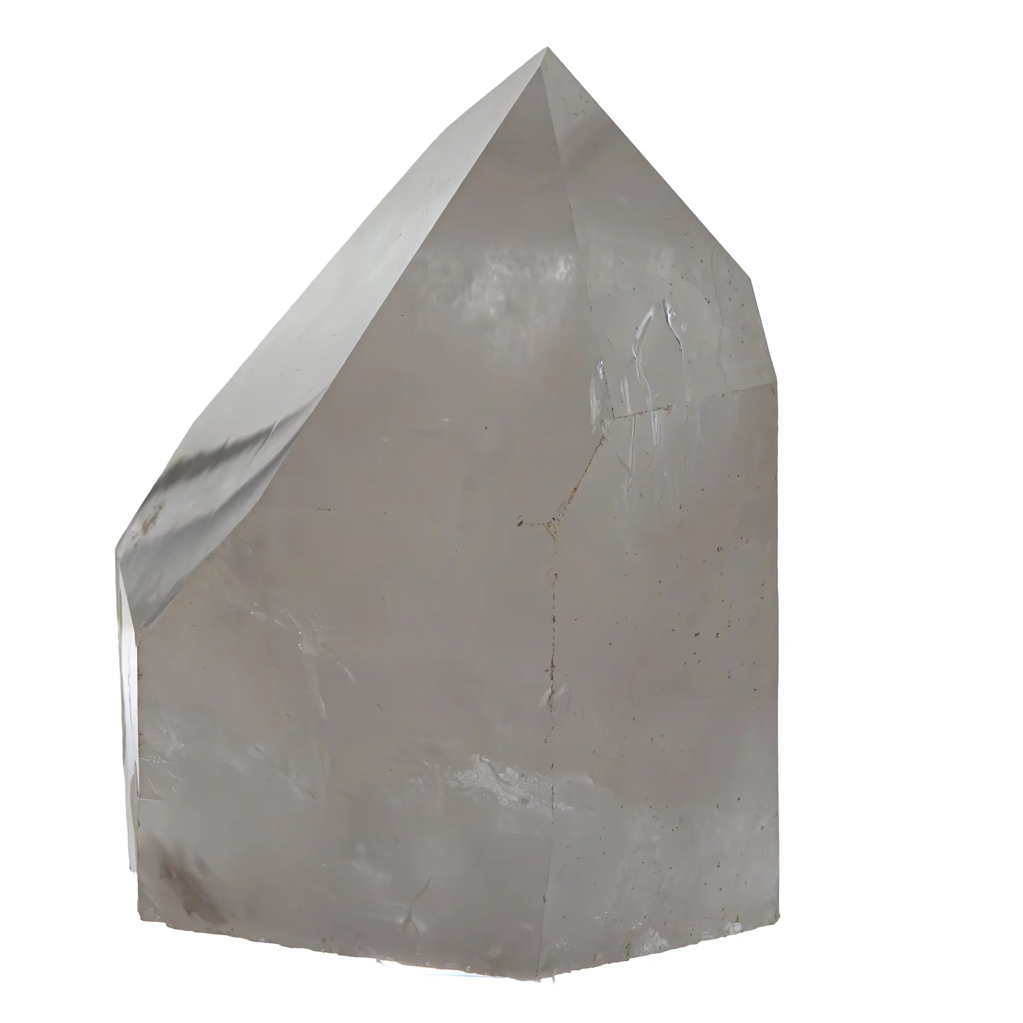 Grande pointe de quartz brut 14 cm - Origine Brésil - cristal-de-roche-grand-cristal-brut-bresil-bcr5 - CRISTAL SOURCES