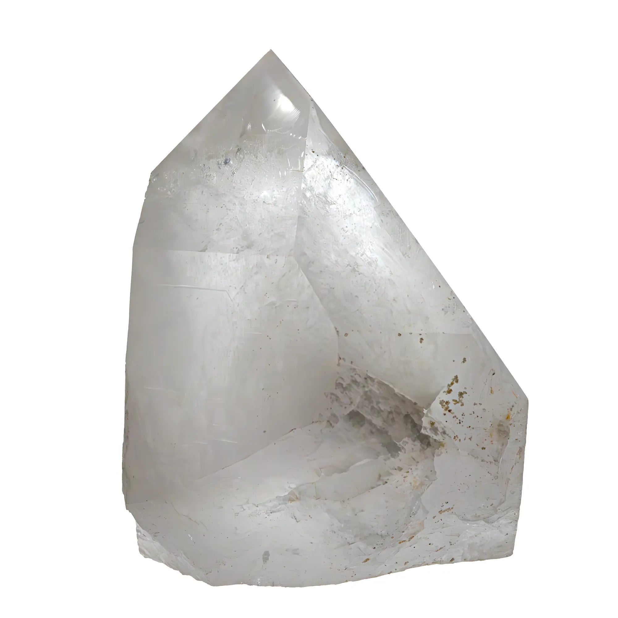 Grande pointe de quartz brut 14 cm - Origine Brésil - cristal-de-roche-grand-cristal-brut-bresil-bcr5 - CRISTAL SOURCES