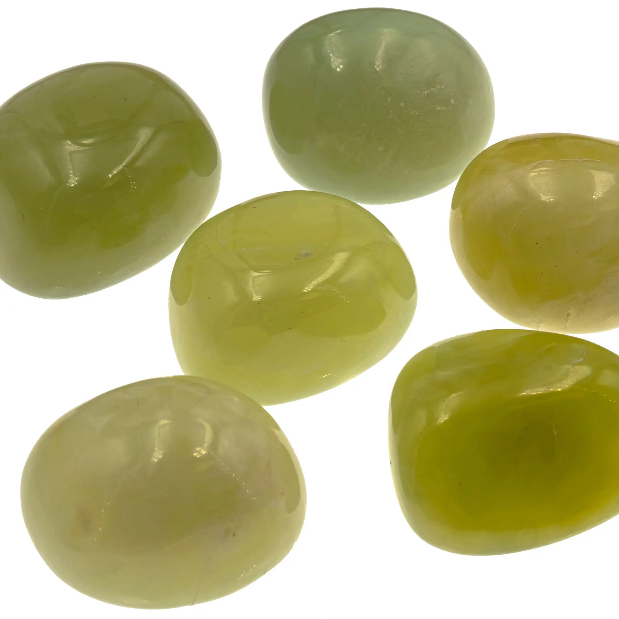 Pierre roulée - Serpentine - Bowenite - 2.5 à 3 cm - serpentine-bowenite-roulee-bowpr0 - CRISTAL SOURCES