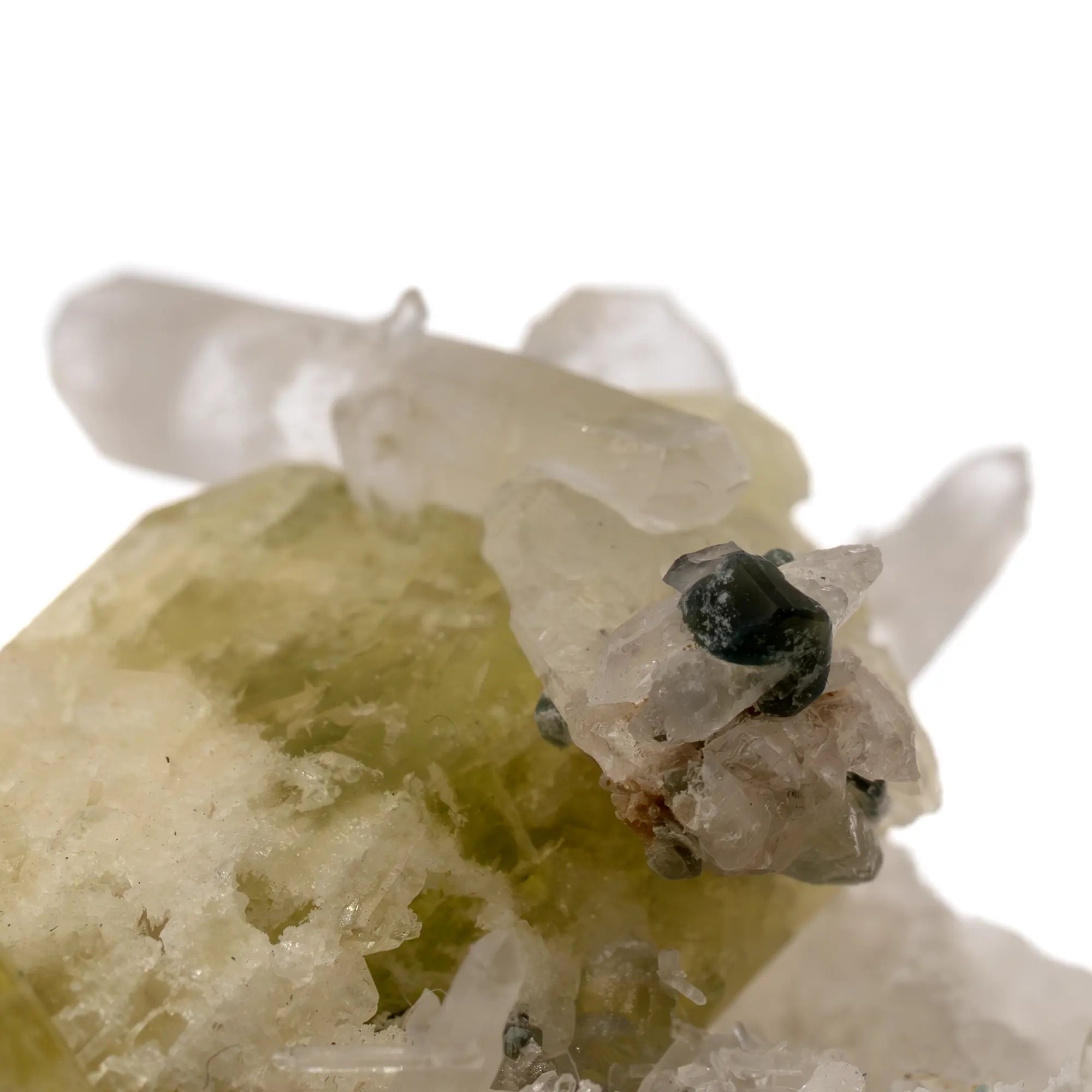 Collection - Brazilianite, beryllonite & quartz - Brésil