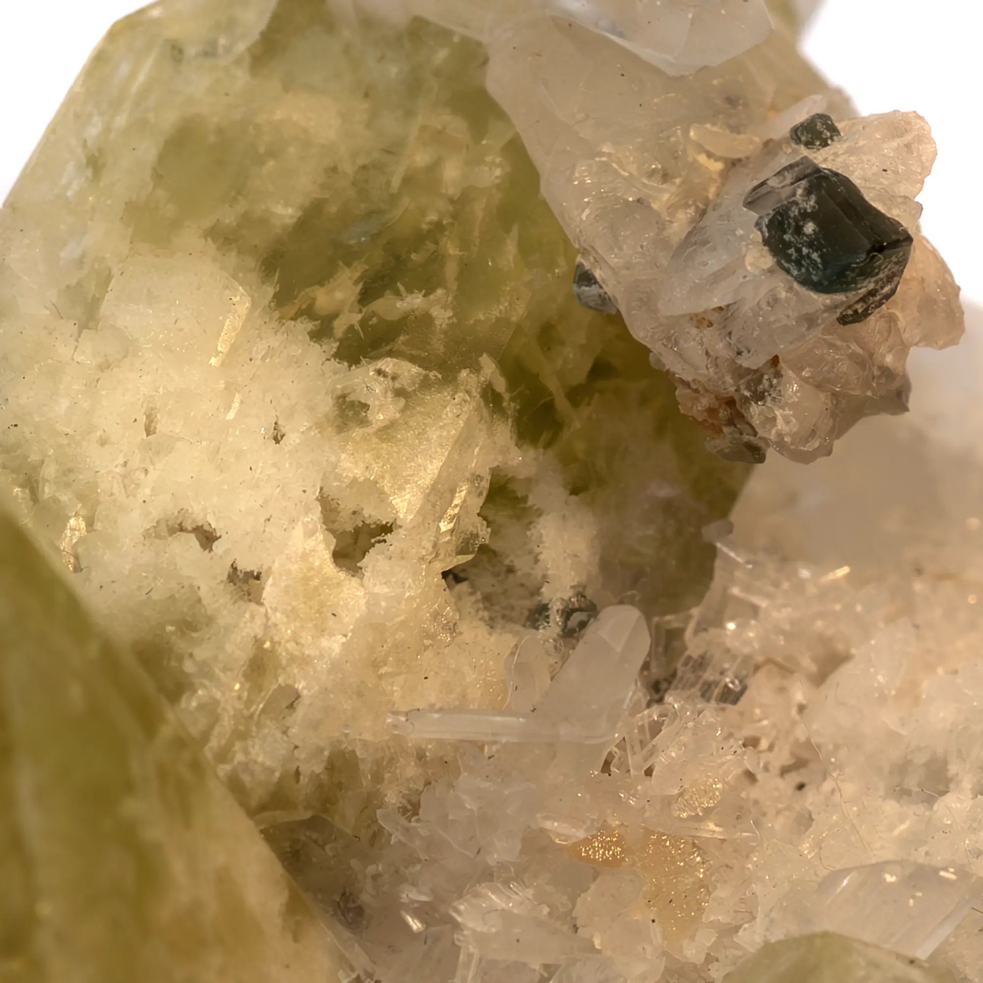 Collection - Brazilianite, beryllonite & quartz - Brésil
