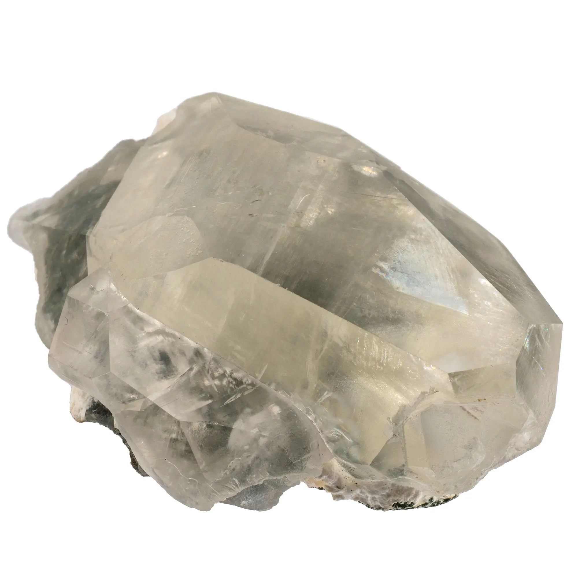 Pierre Calcite - cristal brut avec mordenite - Inde - CRISTAL SOURCES