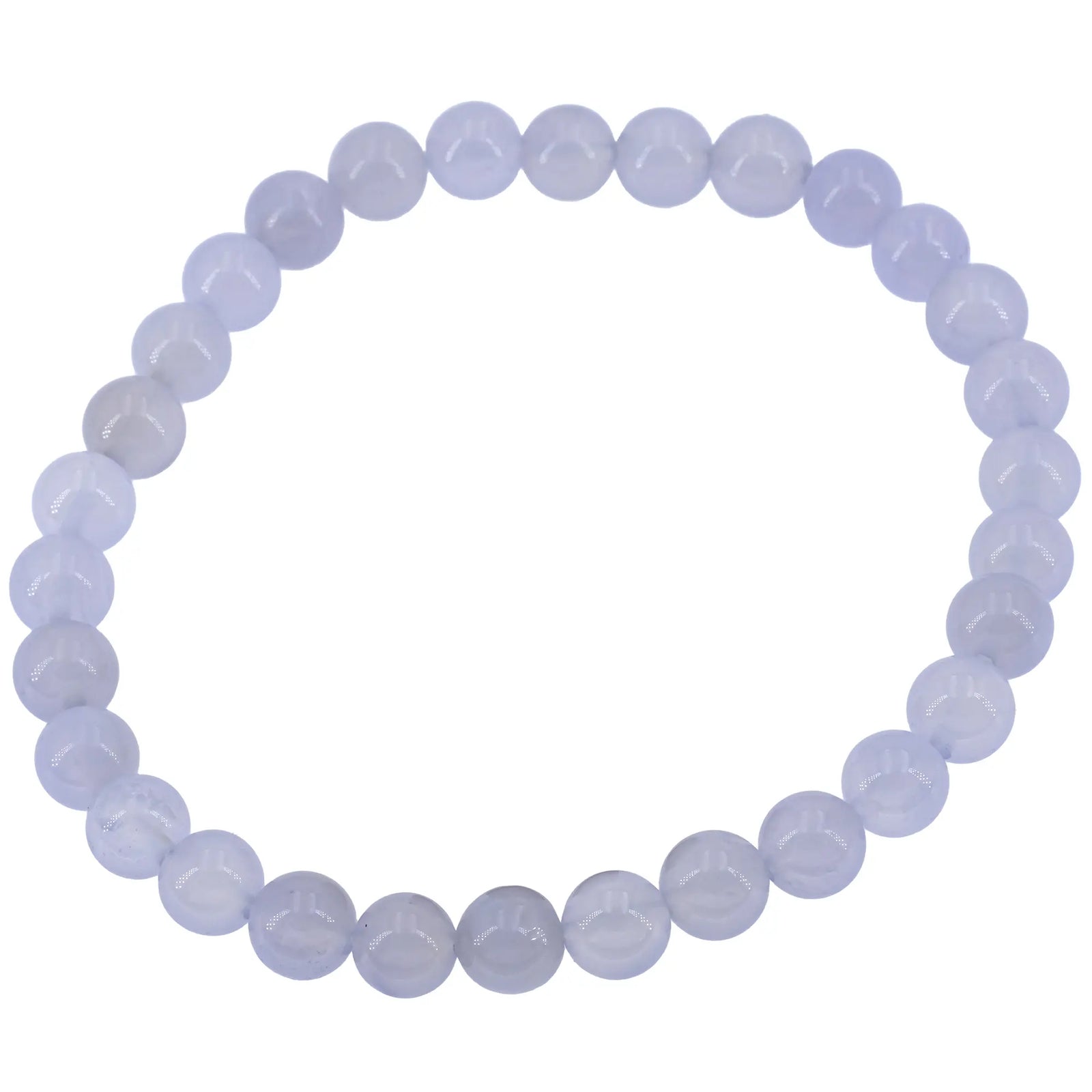 Bracelet calcédoine perle ronde 6mm - bracelet-calcedoine-perle-ronde-6mm-calbra3 - CRISTAL SOURCES