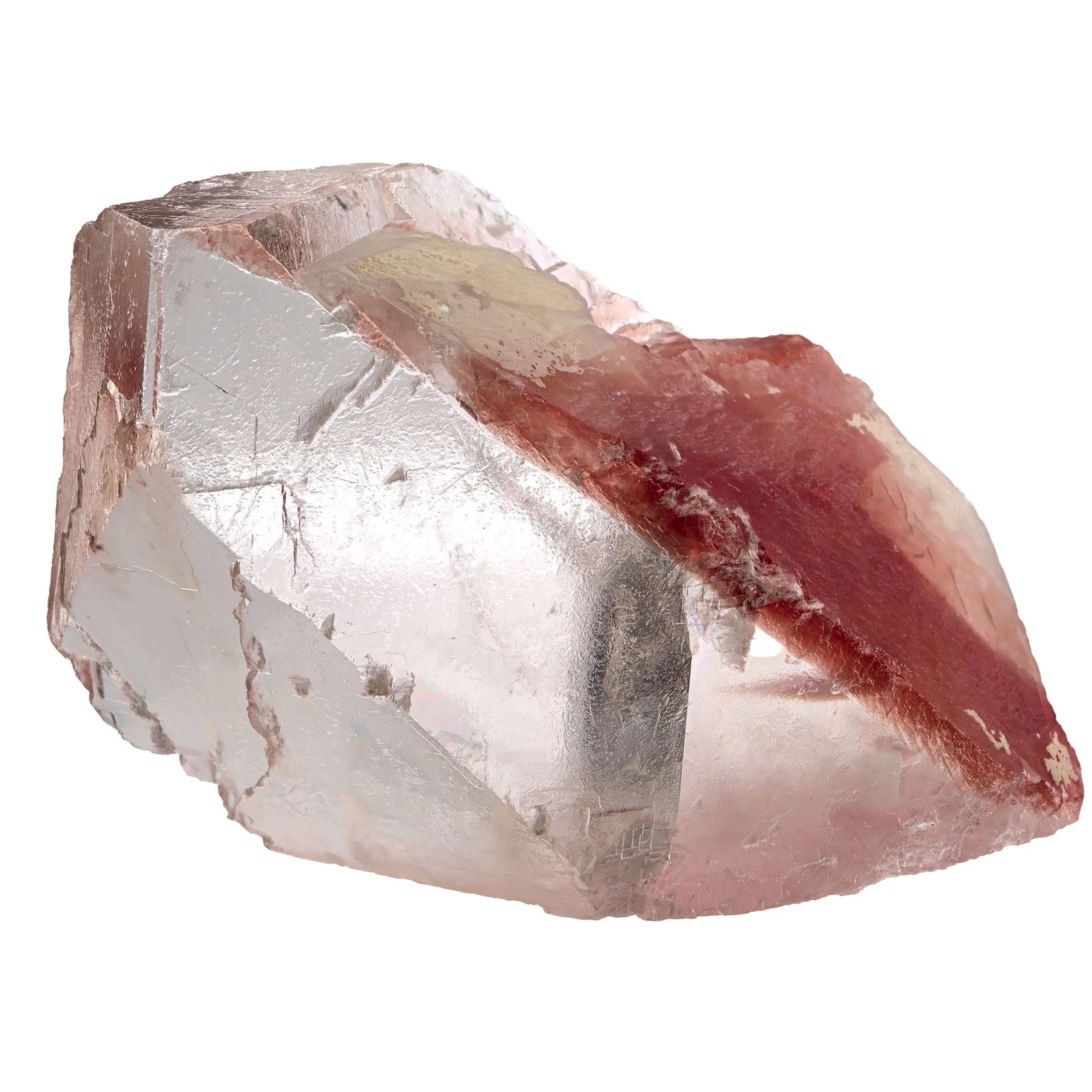 Calcite optique rouge - pierre brute - 1.05kg - CRISTAL SOURCES