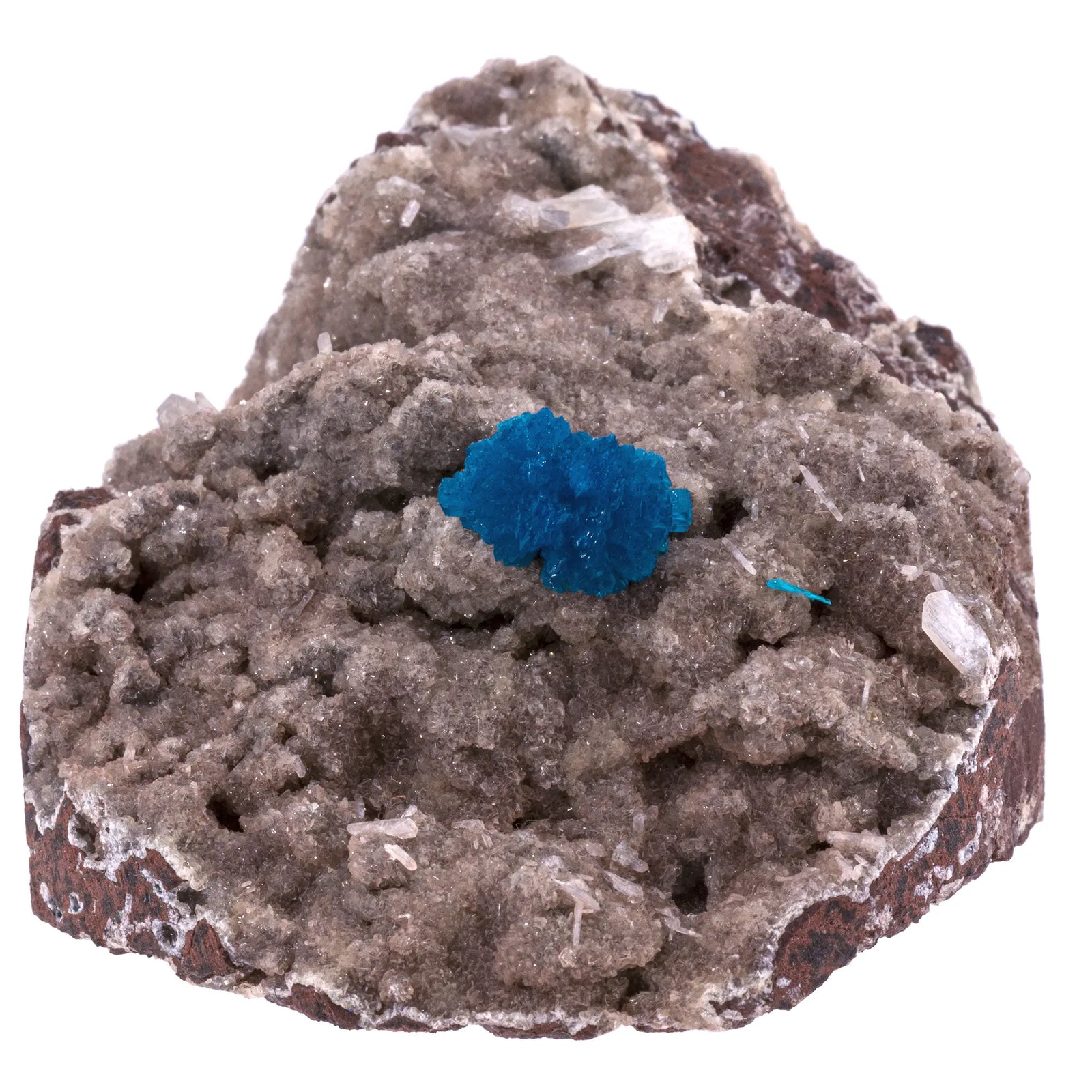 Cavansite - Stilbite - pierre brute - Inde - 128gr - cavansite-stilbite-inde-gros-nodule-cav14 - CRISTAL SOURCES