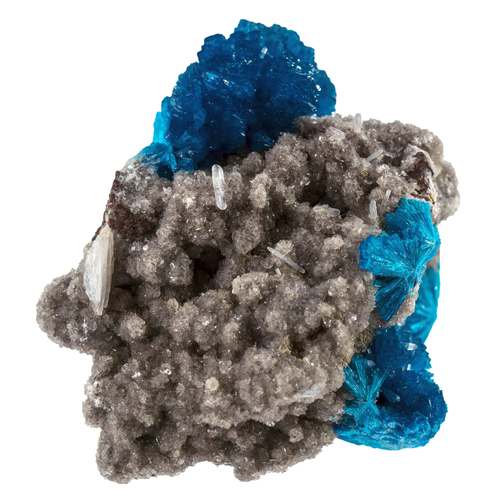 Cavansite - Stilbite - pierre brute - Inde - 35gr - cavansite-stilbite-collection-inde-cav9 - CRISTAL SOURCES