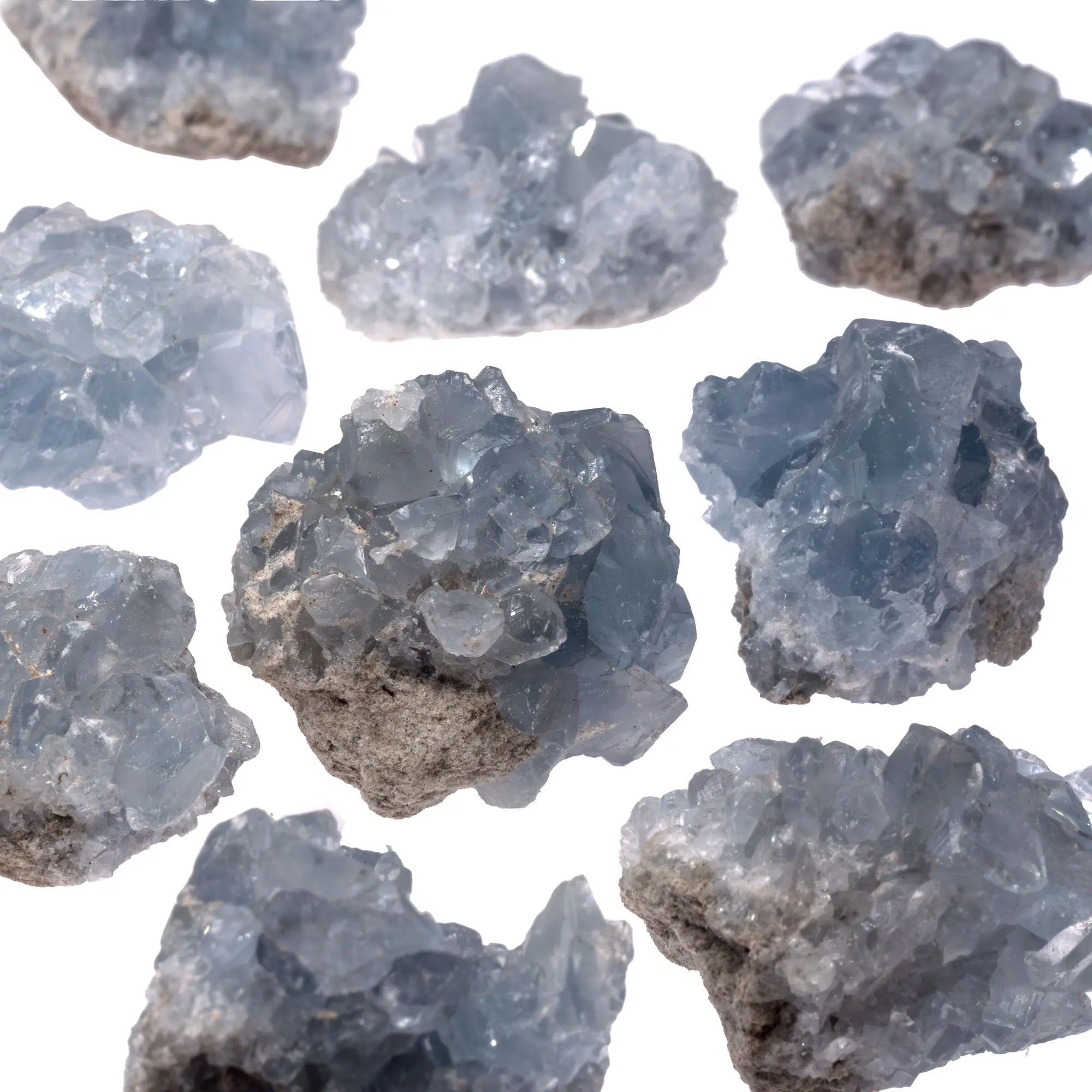 Célestite bleue petit amas brut - 2 à 3 cm - celestite-petit-amas-brut-cel12 - CRISTAL SOURCES