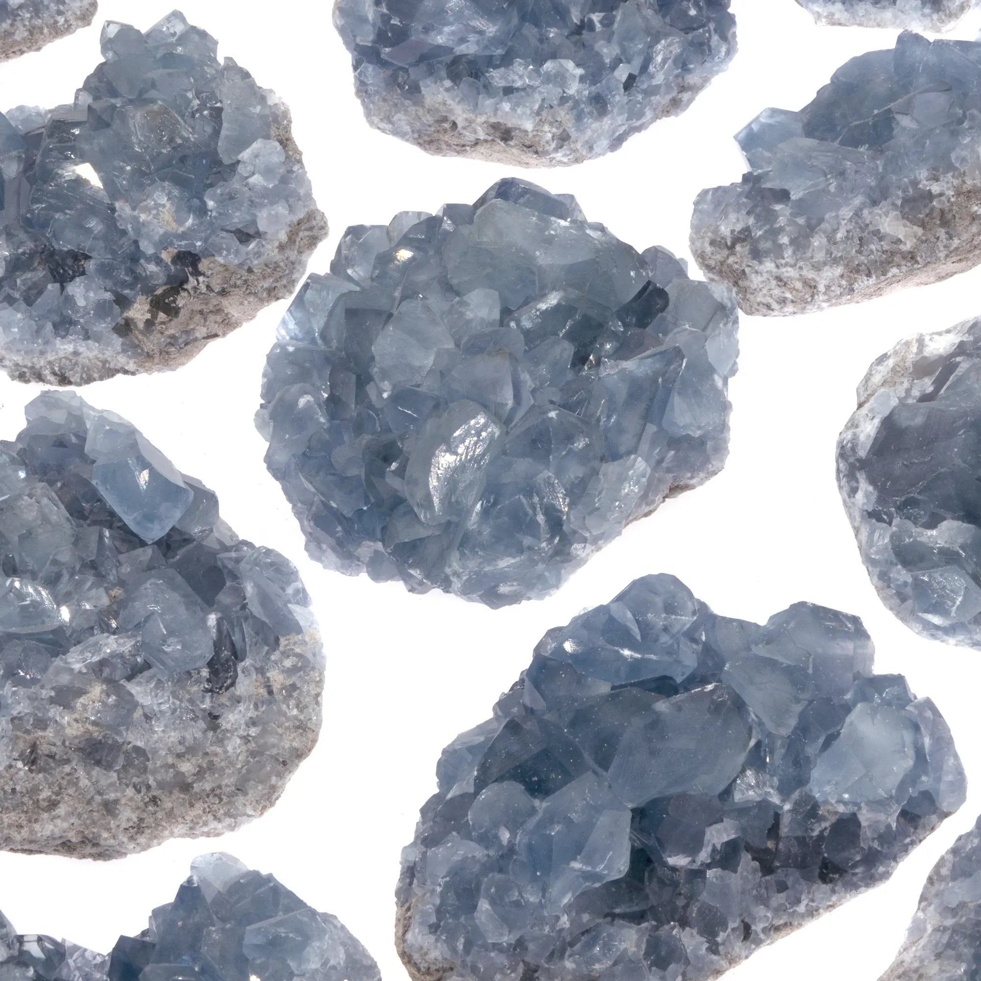 Amas Célestine brute 8 à 9 cm - CRISTAL SOURCES