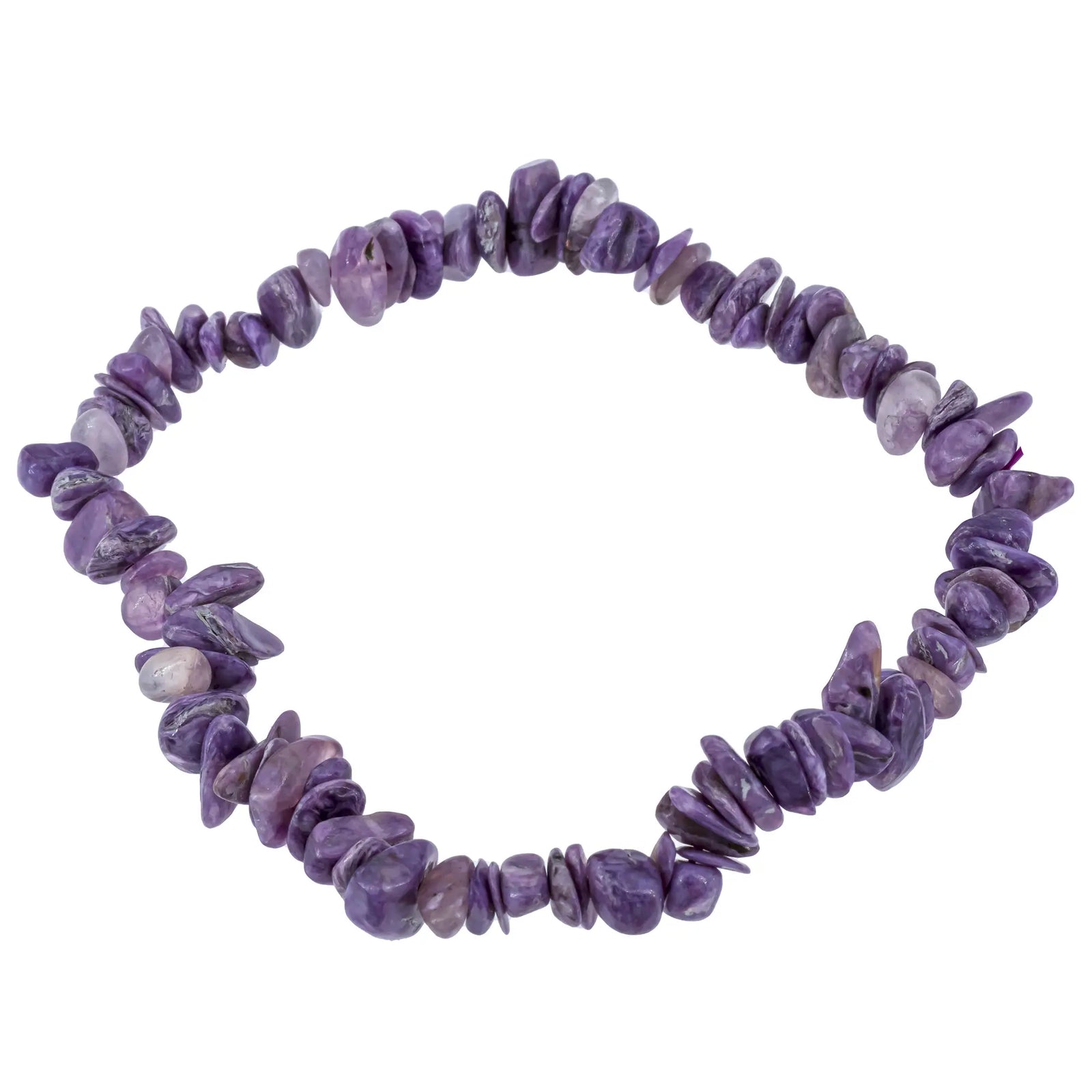 Bracelet en charoïte – Perles baroques – 19 cm - bracelet-charoite-perle-baroque-chabra1 - CRISTAL SOURCES