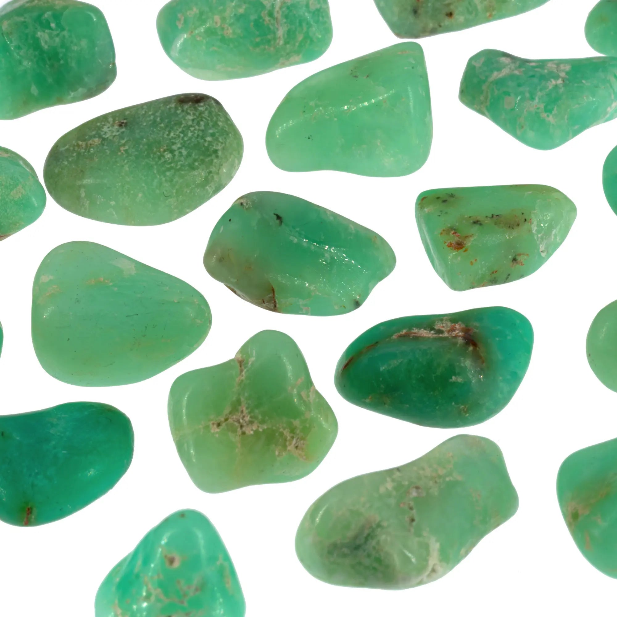 Pierre roulée - Chrysoprase - Australie - 1 à 1.5 cm - chrysoprase-roulee-chppr1 - CRISTAL SOURCES