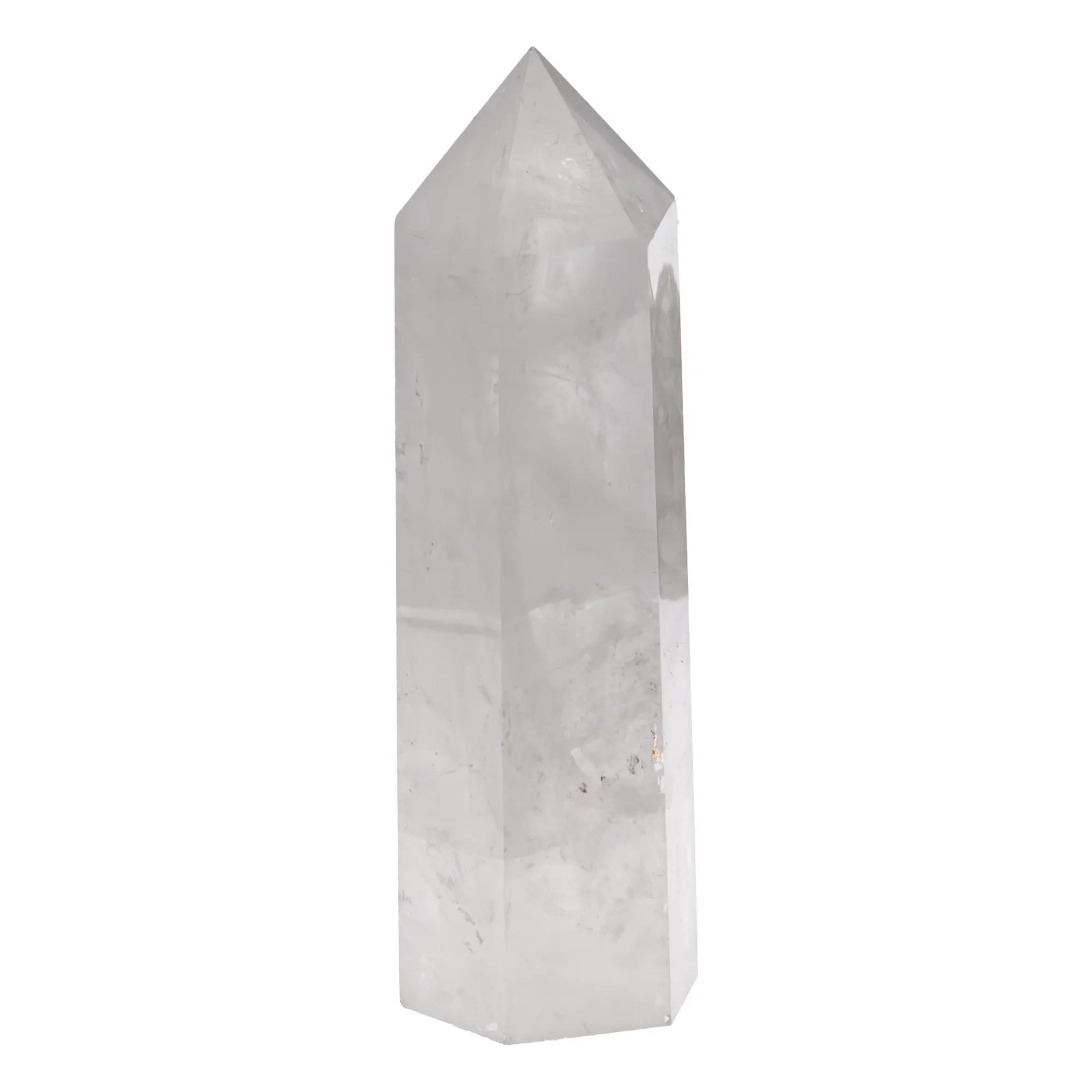 Pointe de Cristal de roche poli - Brésil - 9 à 10 cm - pointe-polie-cristal-de-roche-bresil-crpp1 - CRISTAL SOURCES