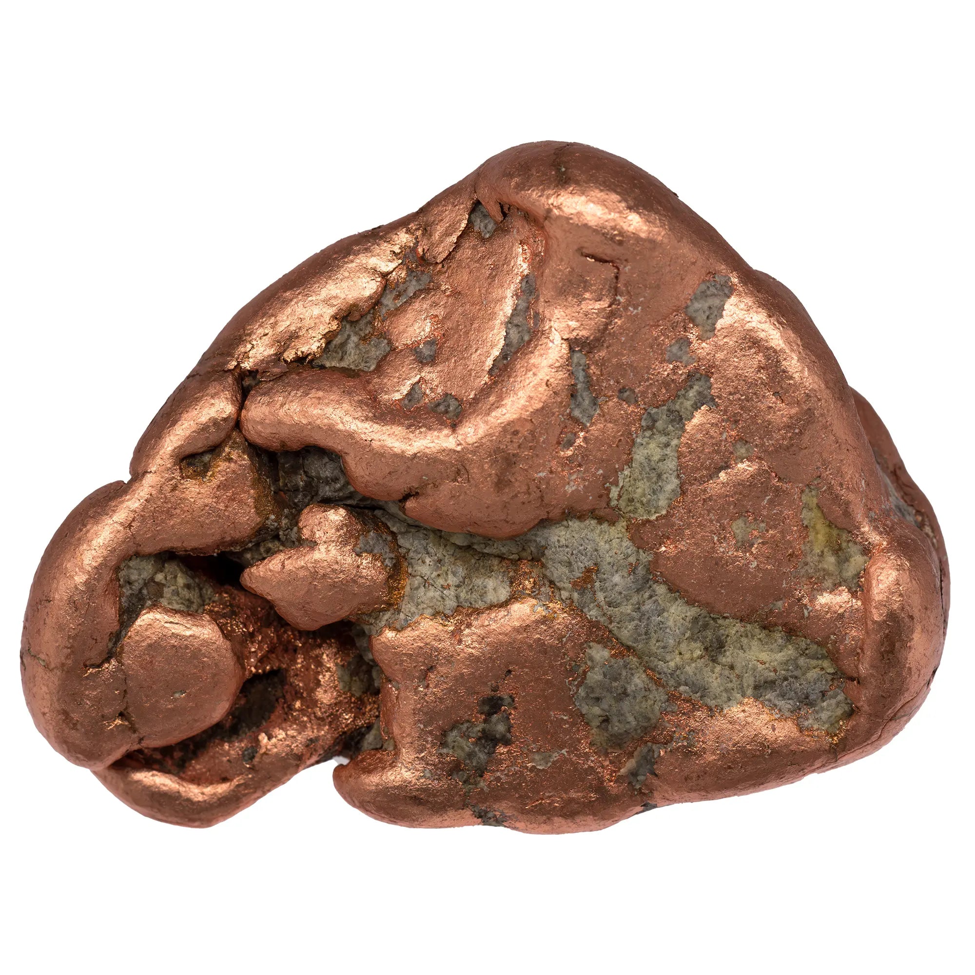 Pépite Cuivre natif polie - Michigan - 446gr - CRISTAL SOURCES
