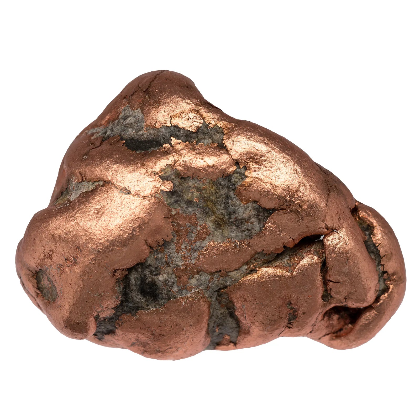Pépite Cuivre natif polie - Michigan - 446gr - CRISTAL SOURCES
