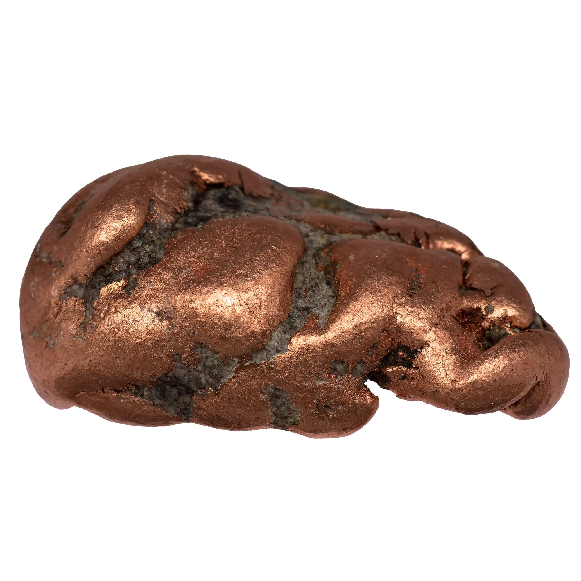 Pépite Cuivre natif polie - Michigan - 446gr - CRISTAL SOURCES