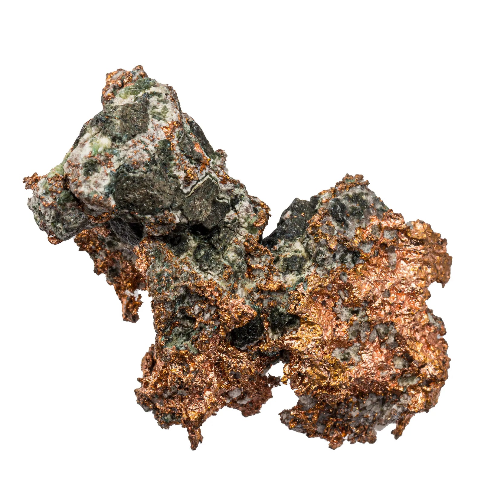 Cuivre natif brut - Michigan - 3 à 3,5 cm - cuivre-natif-usa-etats-unis-12gr-cun8 - CRISTAL SOURCES
