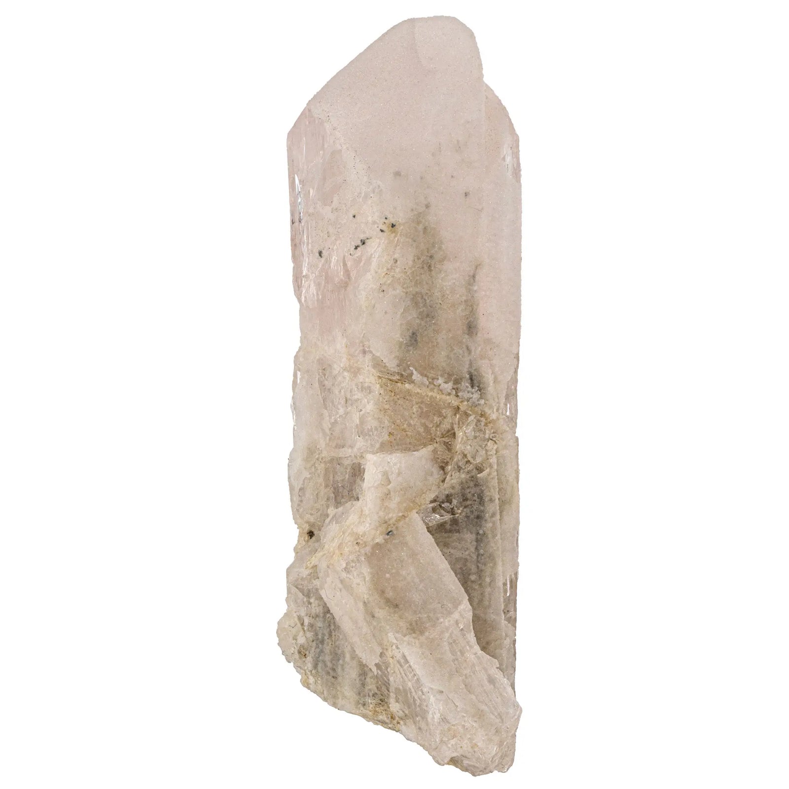 Danburite rose de Charcas - Pierre brute avec calcite - danburite-cristal-brut-calcite-dan7 - CRISTAL SOURCES
