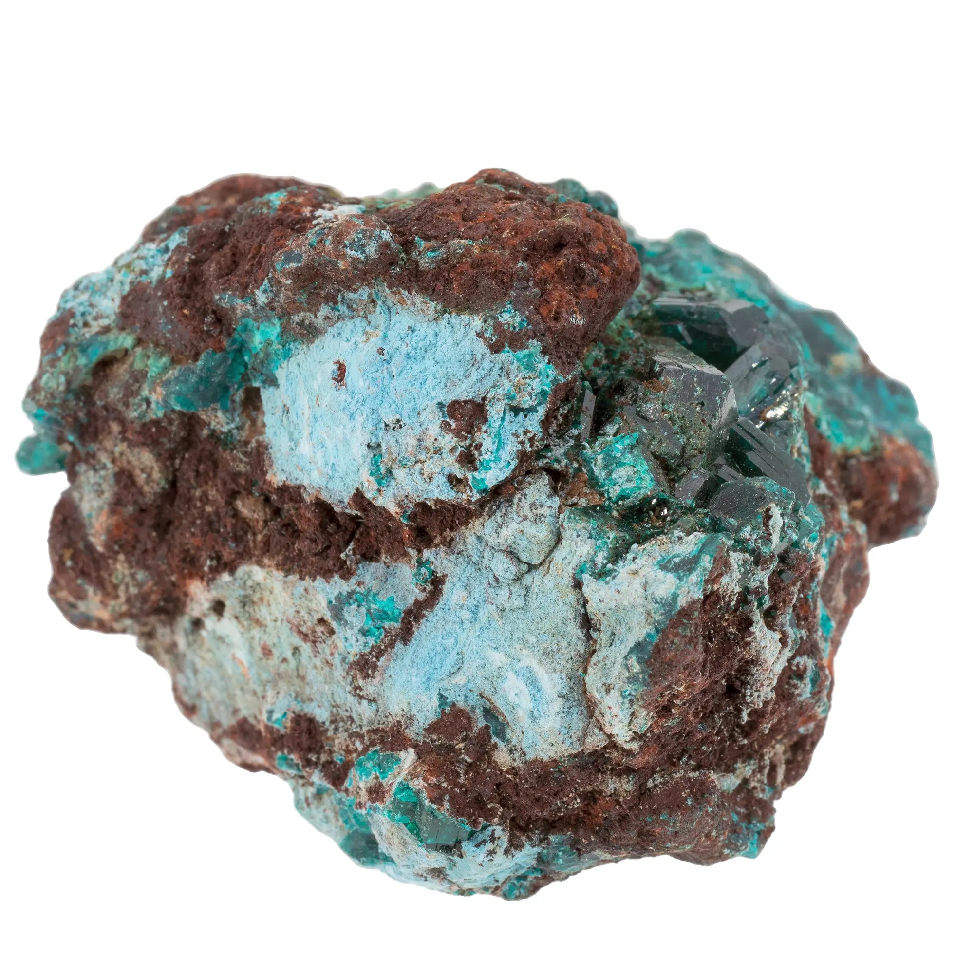 Dioptase - Shattuckite - Pierre brute - 4,7 gr - Congo - CRISTAL SOURCES
