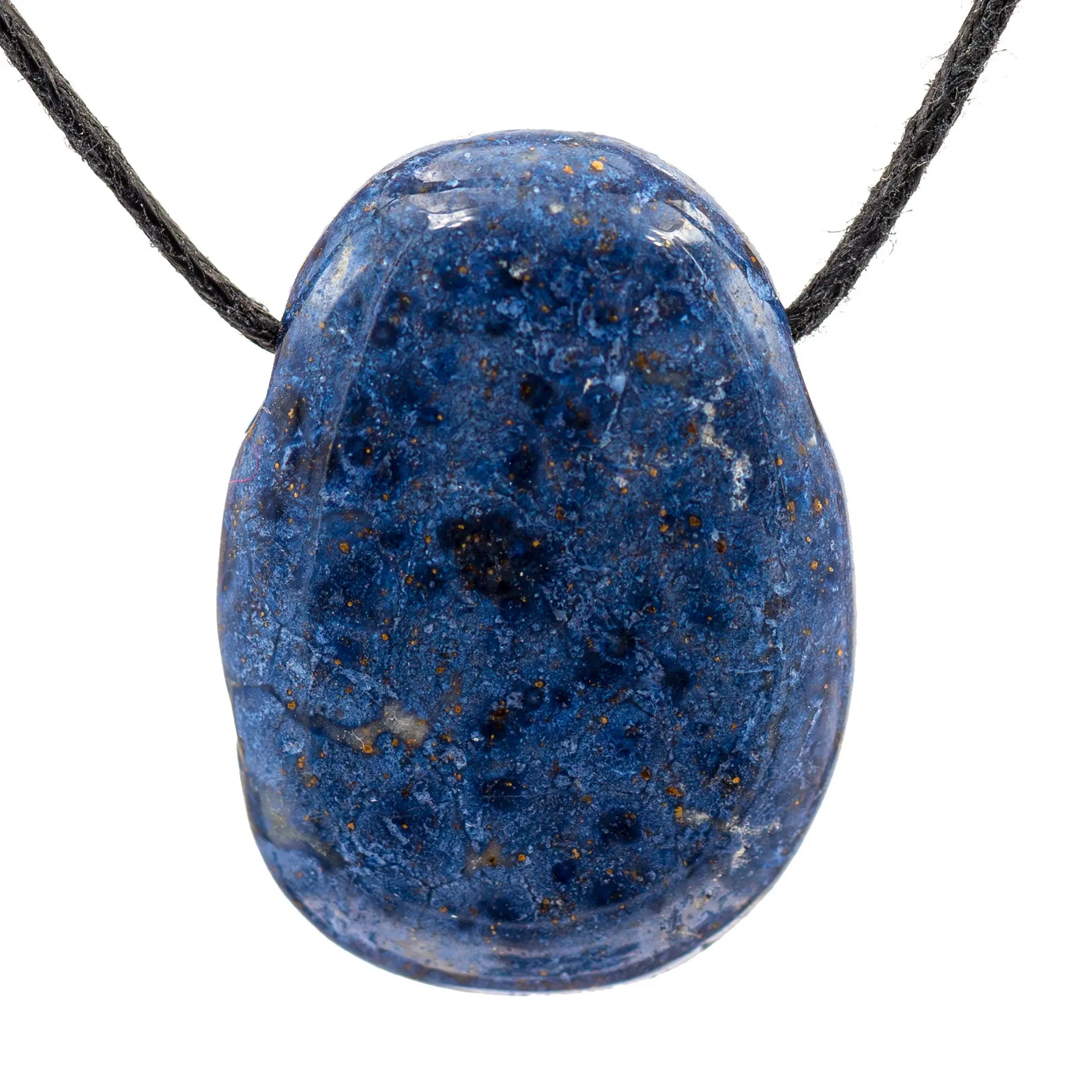 Pendentif Dumortiérite - pierre percée - pendentif-dumortierite-percee-dupc0 - CRISTAL SOURCES