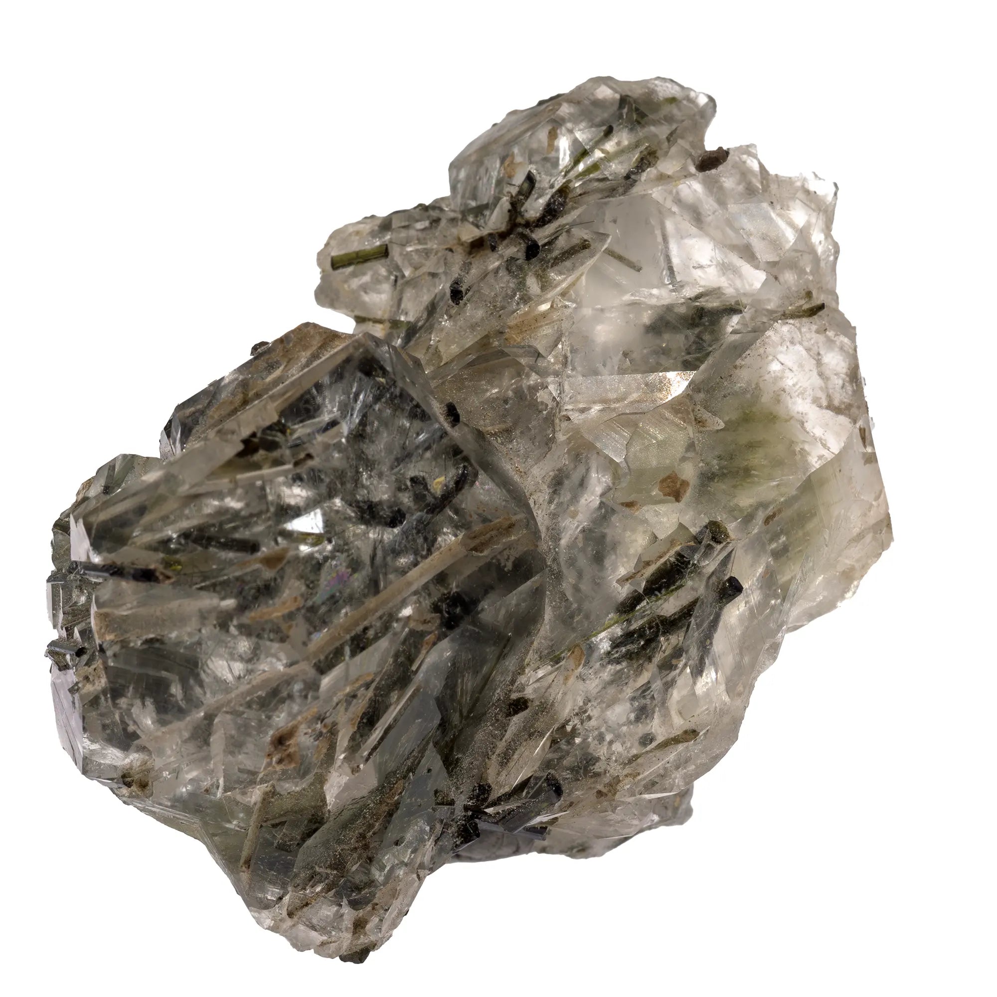 Quartz avec Epidote cristal brut - Capelinha, Brésil - quartz-epidote-verte-capelinha-bresil-epi1 - CRISTAL SOURCES