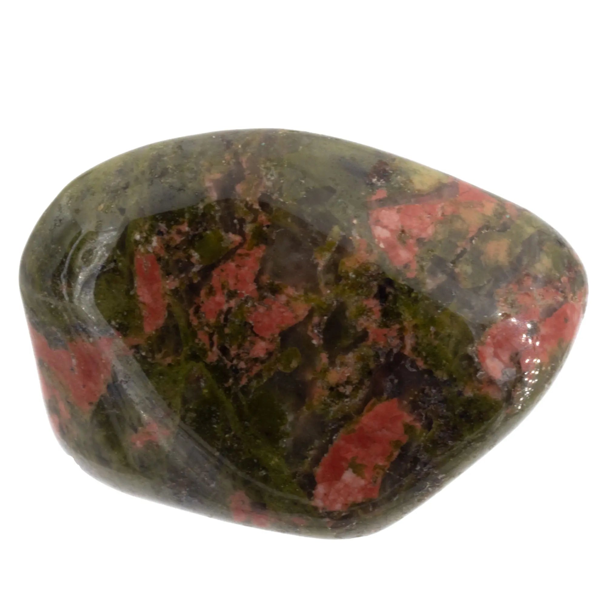 Pierre roulée - Épidote-unakite - Mexique - 2 à 3 cm - epidote-unakite-roulee-eppr1 - CRISTAL SOURCES