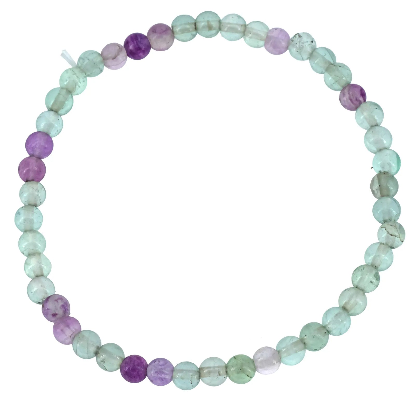 Bracelet Fluorite multicolore perle ronde 4mm - CRISTAL SOURCES