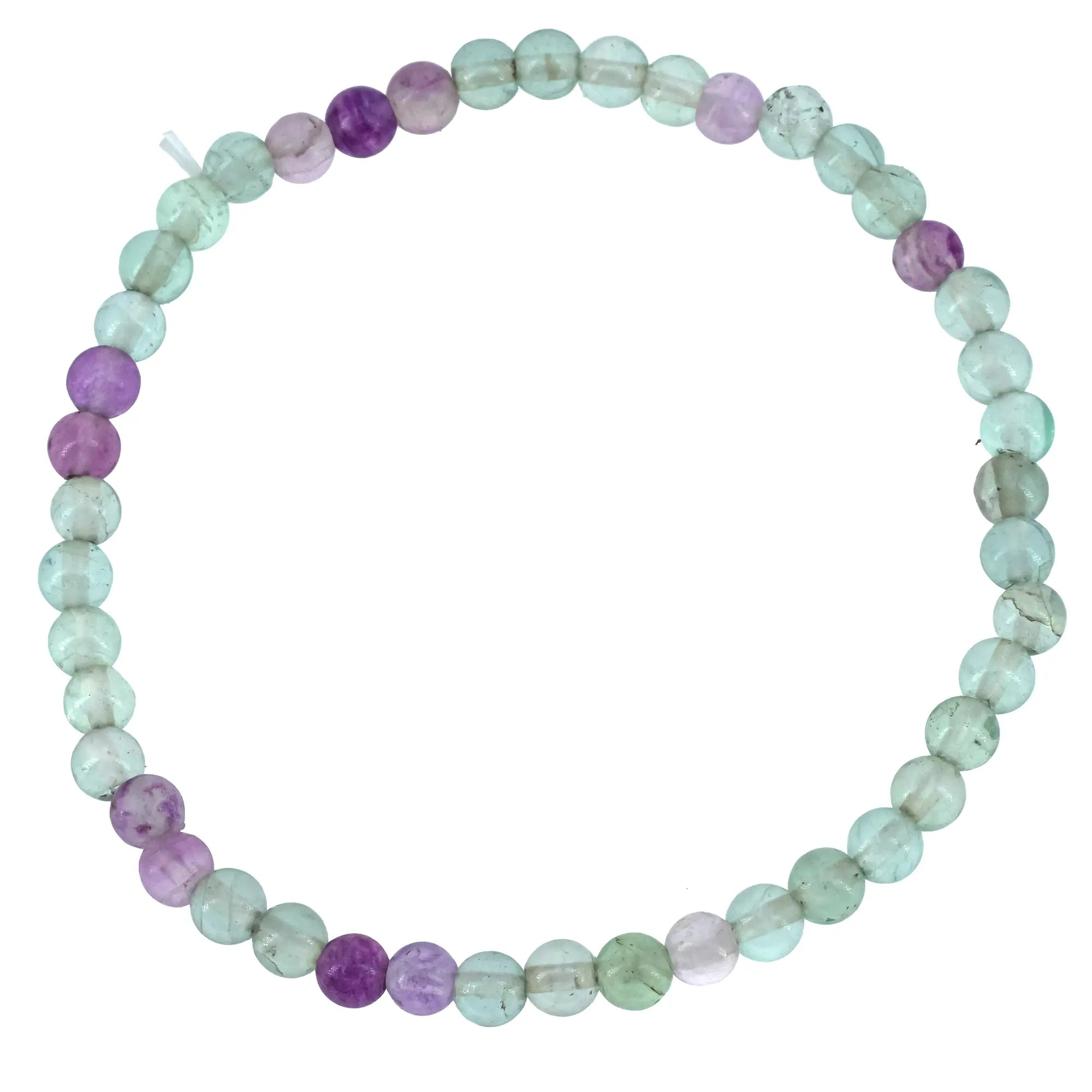 Bracelet Fluorite multicolore perle ronde 4mm - bracelet-fluorite-multicolore-perle-ronde-4mm-flbra2 - CRISTAL SOURCES