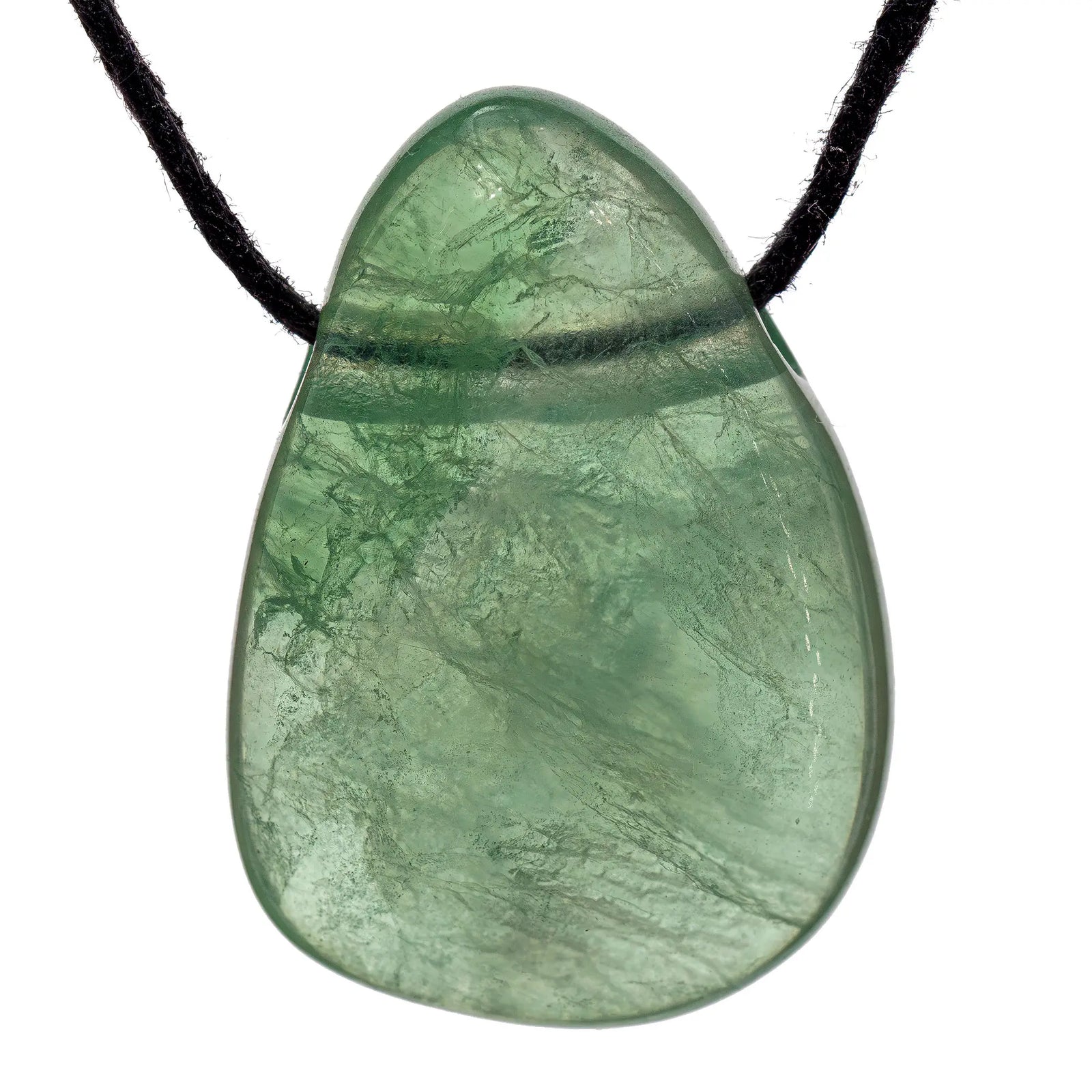Pendentif Fluorite verte - pierre percée - CRISTAL SOURCES