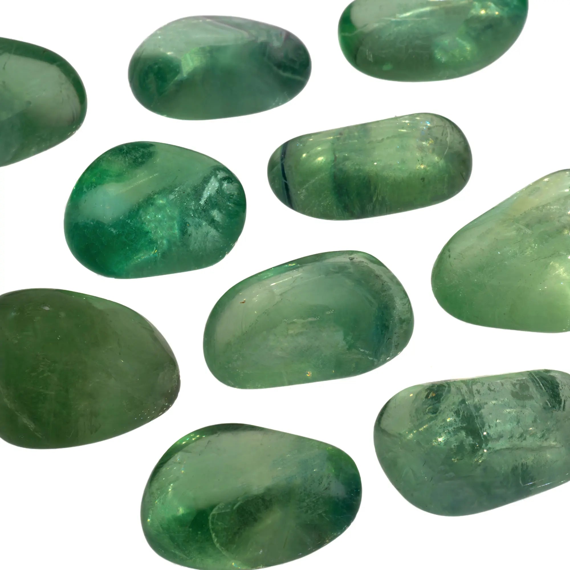 Pierre roulée - Fluorite verte - Chine - 2 à 3 cm - fluorite-verte-roulee-flpr2 - CRISTAL SOURCES