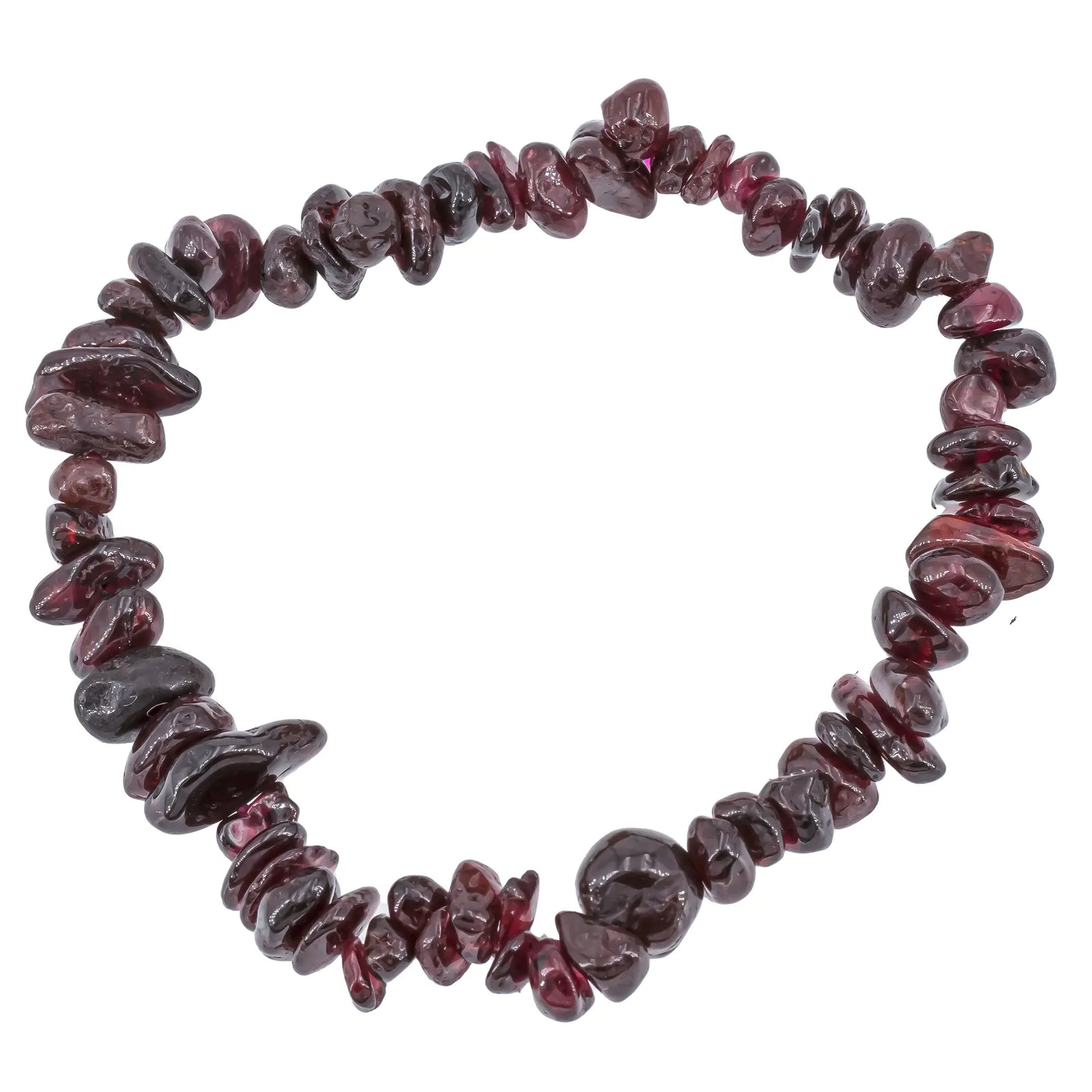 Bracelet Grenat almandin perle baroque - CRISTAL SOURCES