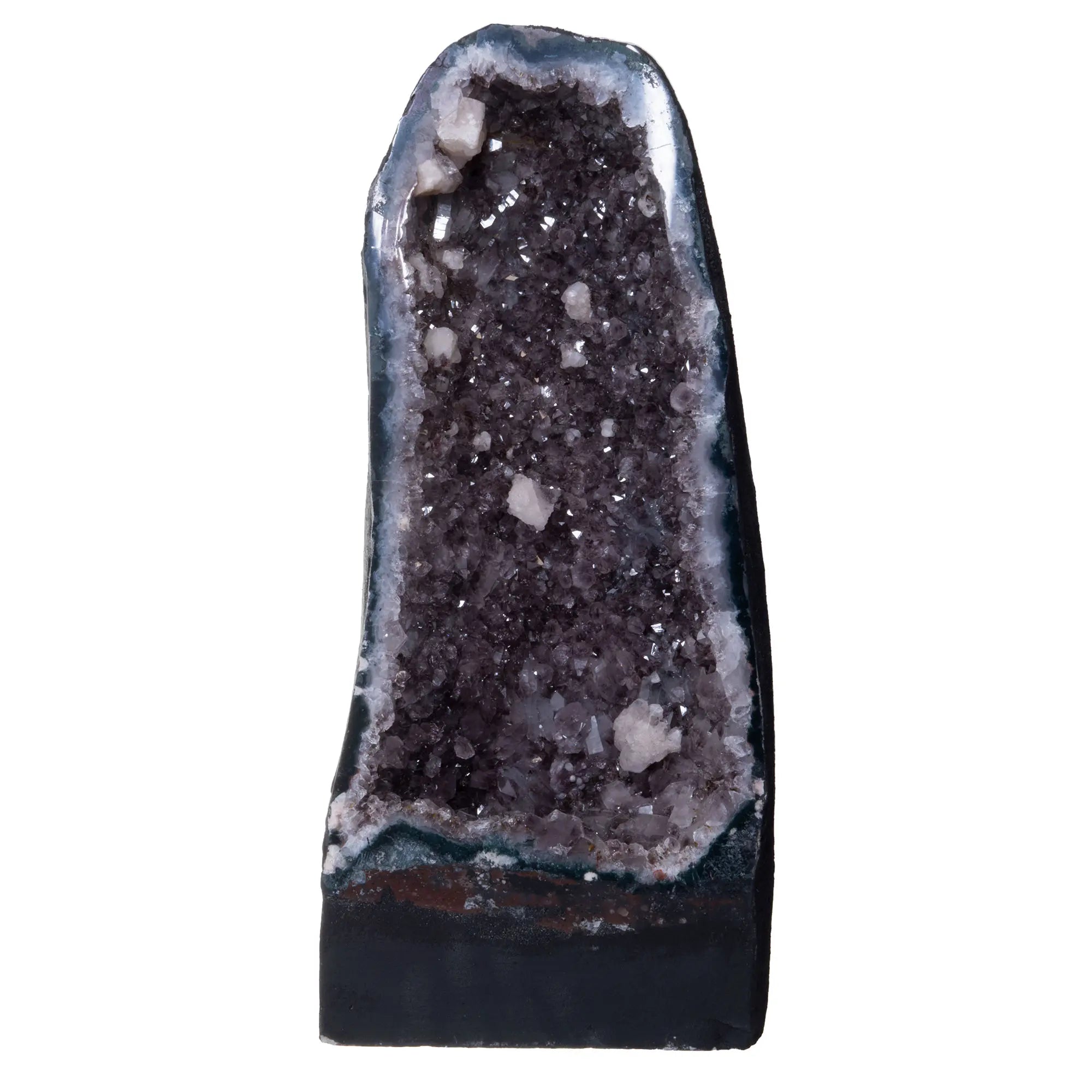 Géode Améthyste avec calcite - 19.74kg - geode-damethyste-avec-calcite-gea10 - CRISTAL SOURCES