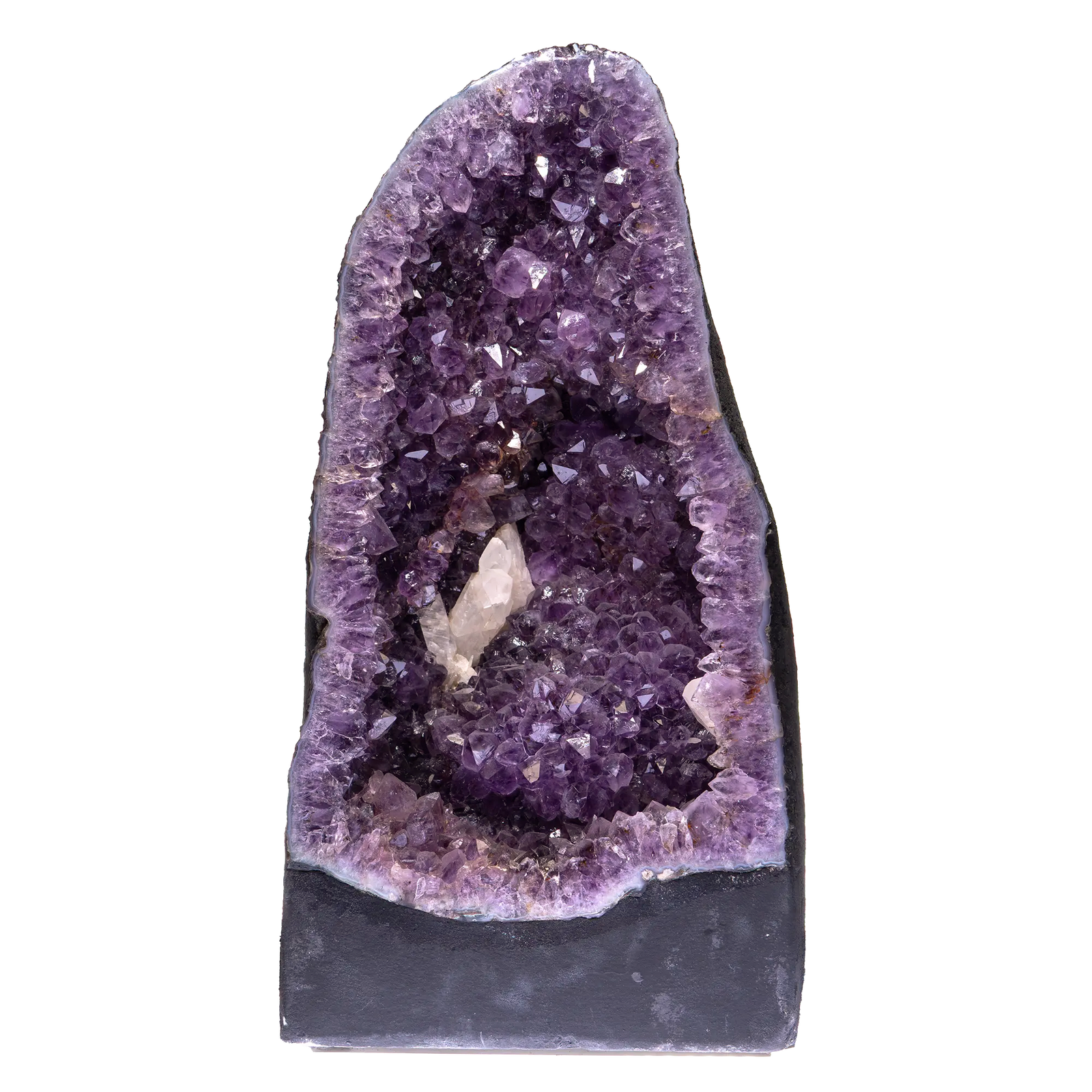 Géode Améthyste avec cristal de calcite - 20.14kg - geode-amethyste-gea11 - CRISTAL SOURCES