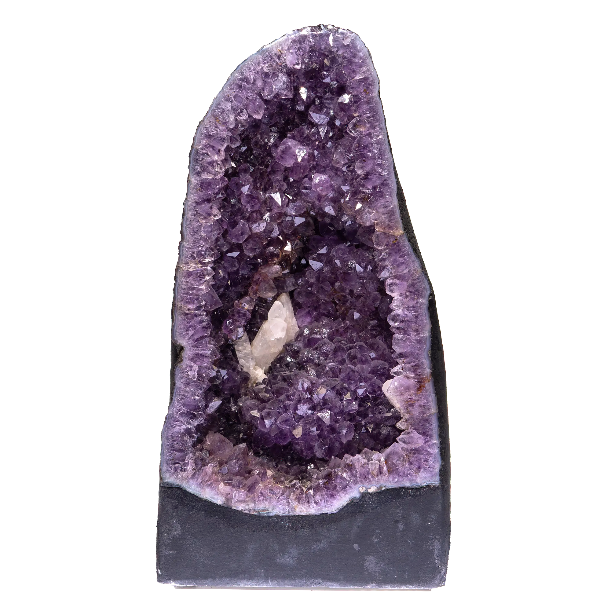 Géode Améthyste avec cristal de calcite - 20.14kg - geode-amethyste-gea11 - CRISTAL SOURCES