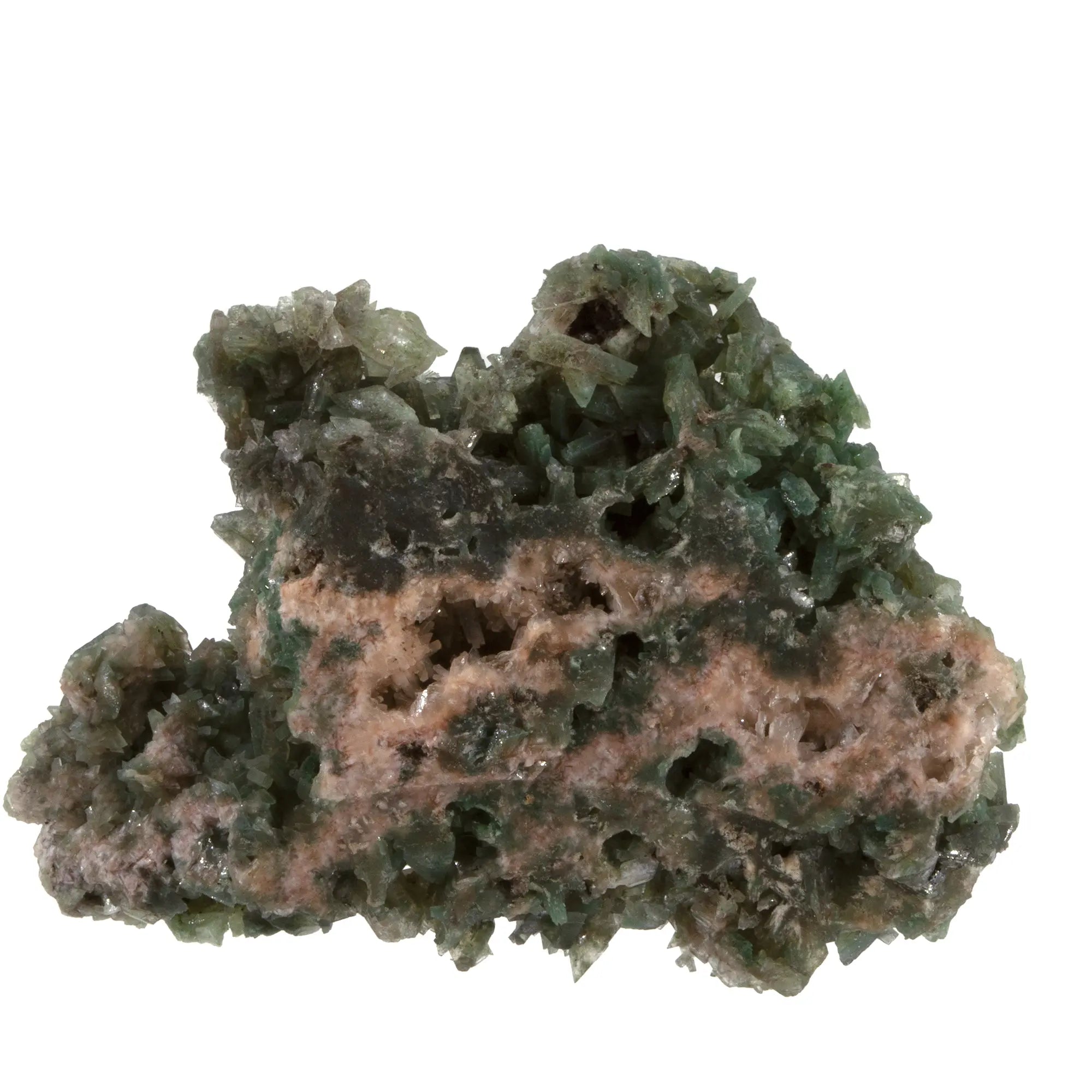 Heulandite verte - celadonite - cristaux bruts - Shakur - 183gr - heulandite-verte-celadonite-shakur-heu12 - CRISTAL SOURCES