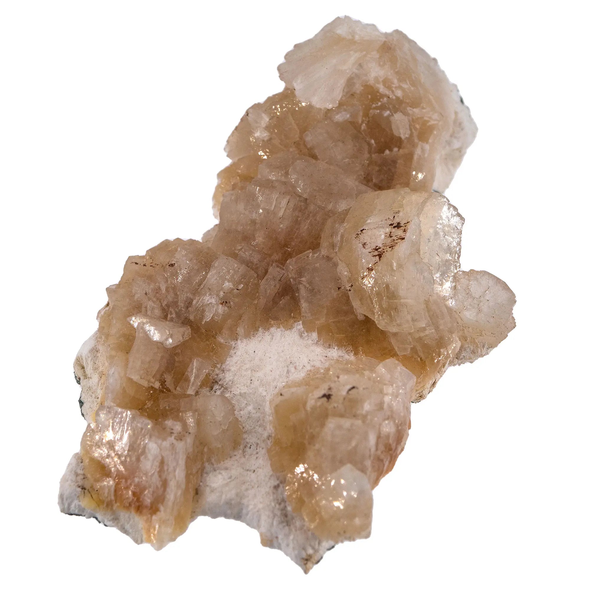 Heulandite - mordenite - pierre brute - Aurangabad - 83gr - heulandite-orange-cristaux-bruts-sur-mordenite-heu3 - CRISTAL SOURCES